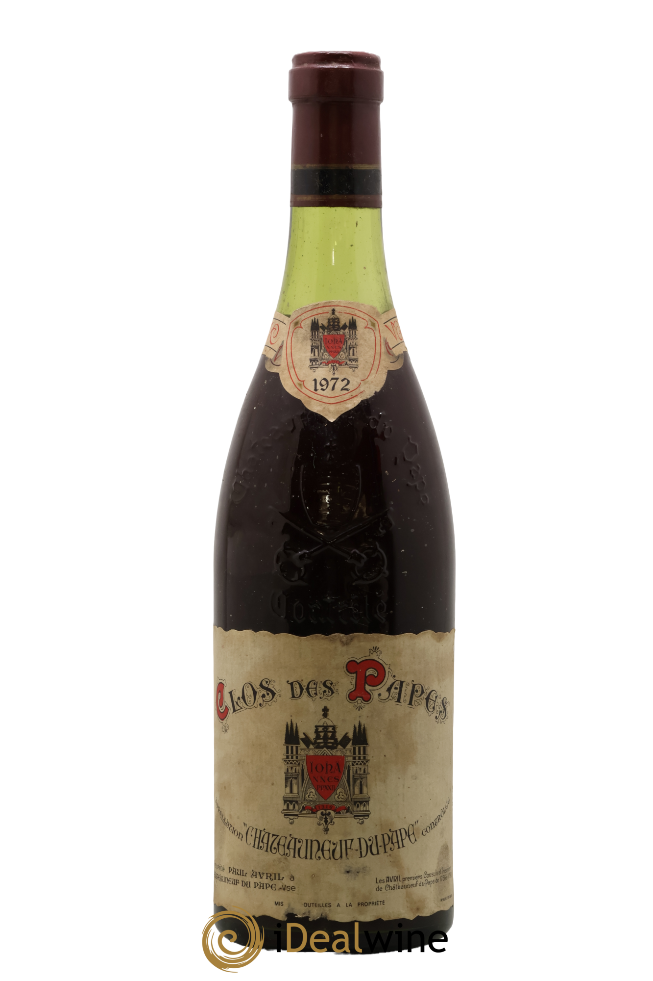 Châteauneuf-du-Pape Clos des Papes - Paul Avril 1972 - Lot de 1 bouteille - 0