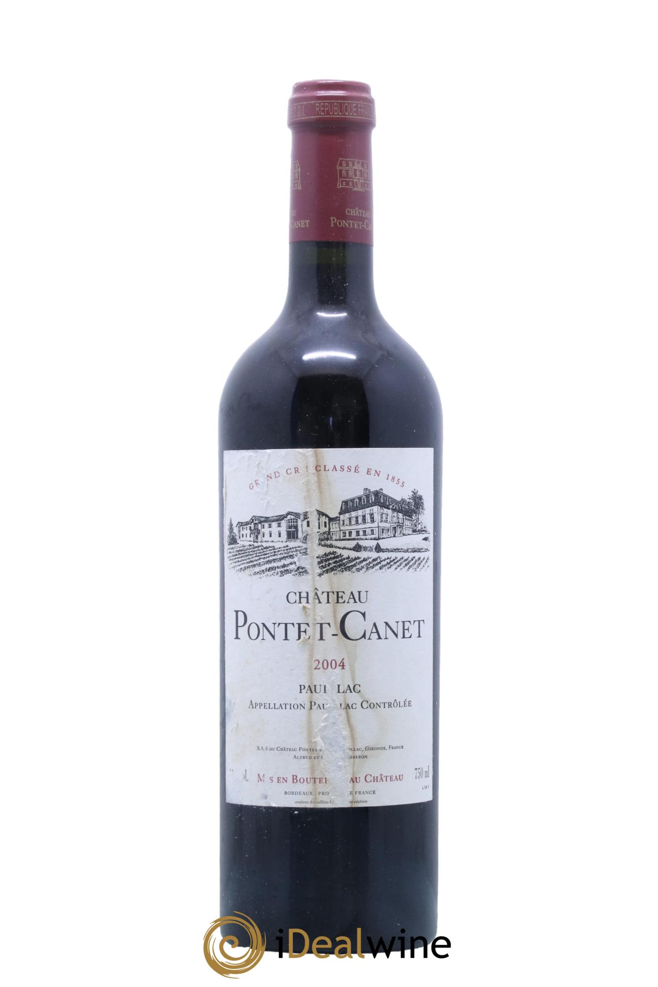 Château Pontet Canet 5ème Grand Cru Classé 2004 - Lot de 1 bouteille - 0