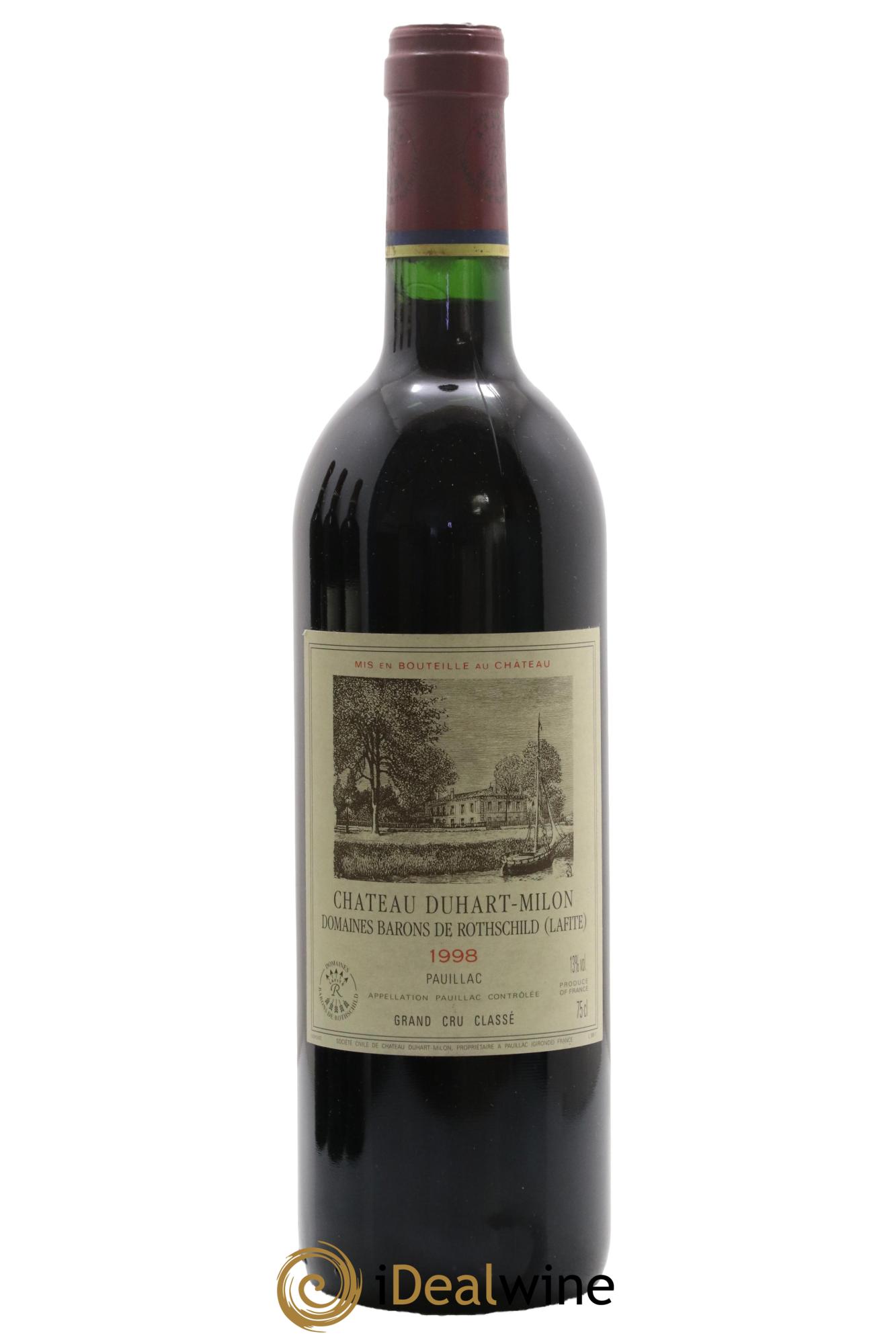 Château Duhart-Milon 4ème Grand Cru Classé 1998 - Lot of 1 bottle - 0
