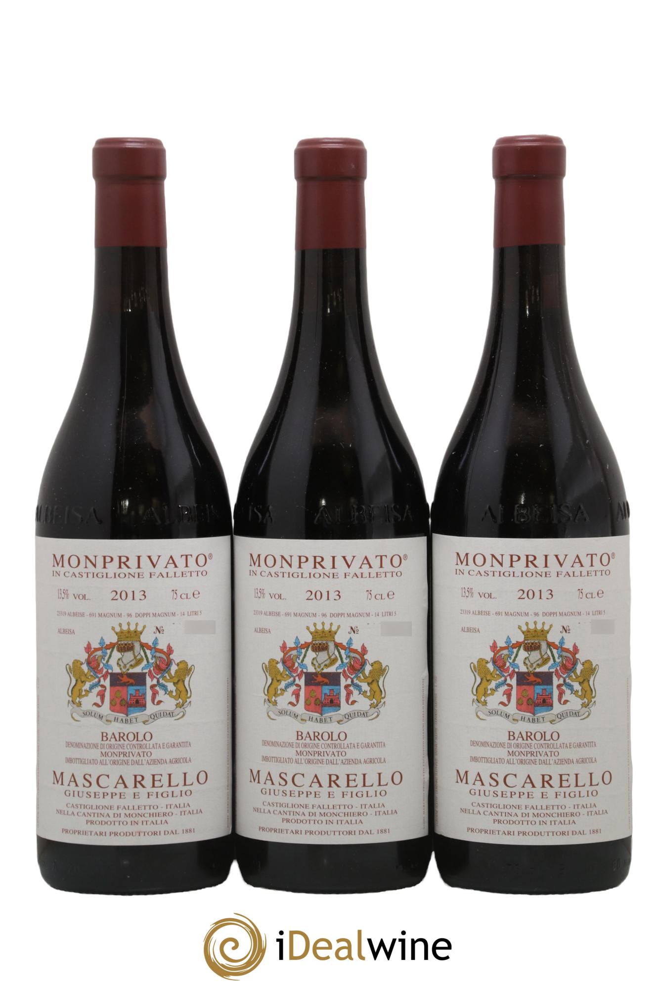 Barolo DOCG Monprivato Giuseppe Mascarello 2013 - Lotto di 3 bottiglie - 0