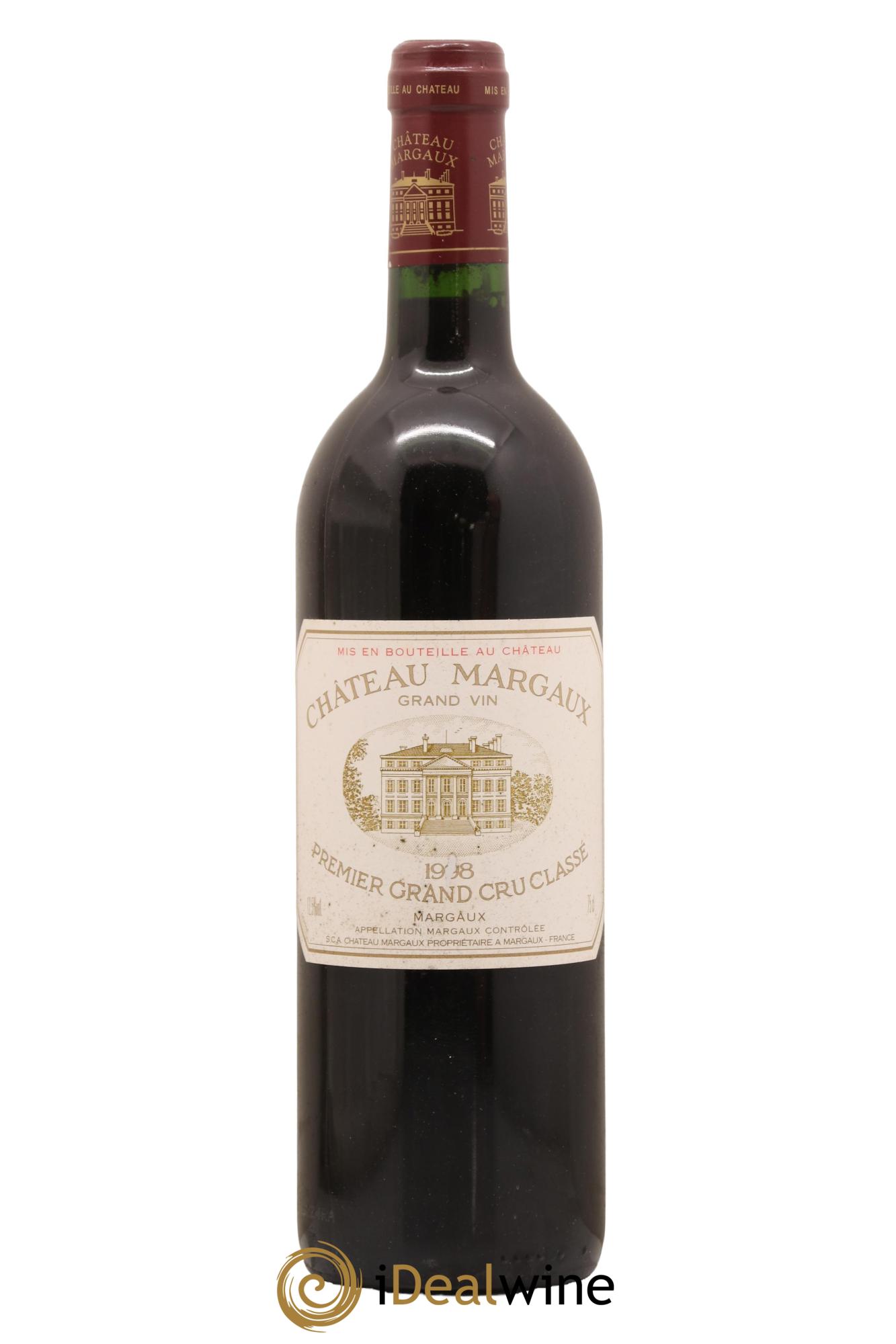 Château Margaux 1er Grand Cru Classé 1998 - Lot de 1 bouteille - 0