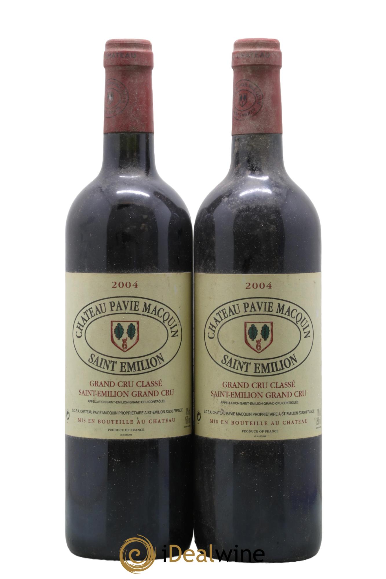 Château Pavie Macquin 1er Grand Cru Classé B 2004 - Posten von 2 Flaschen - 0