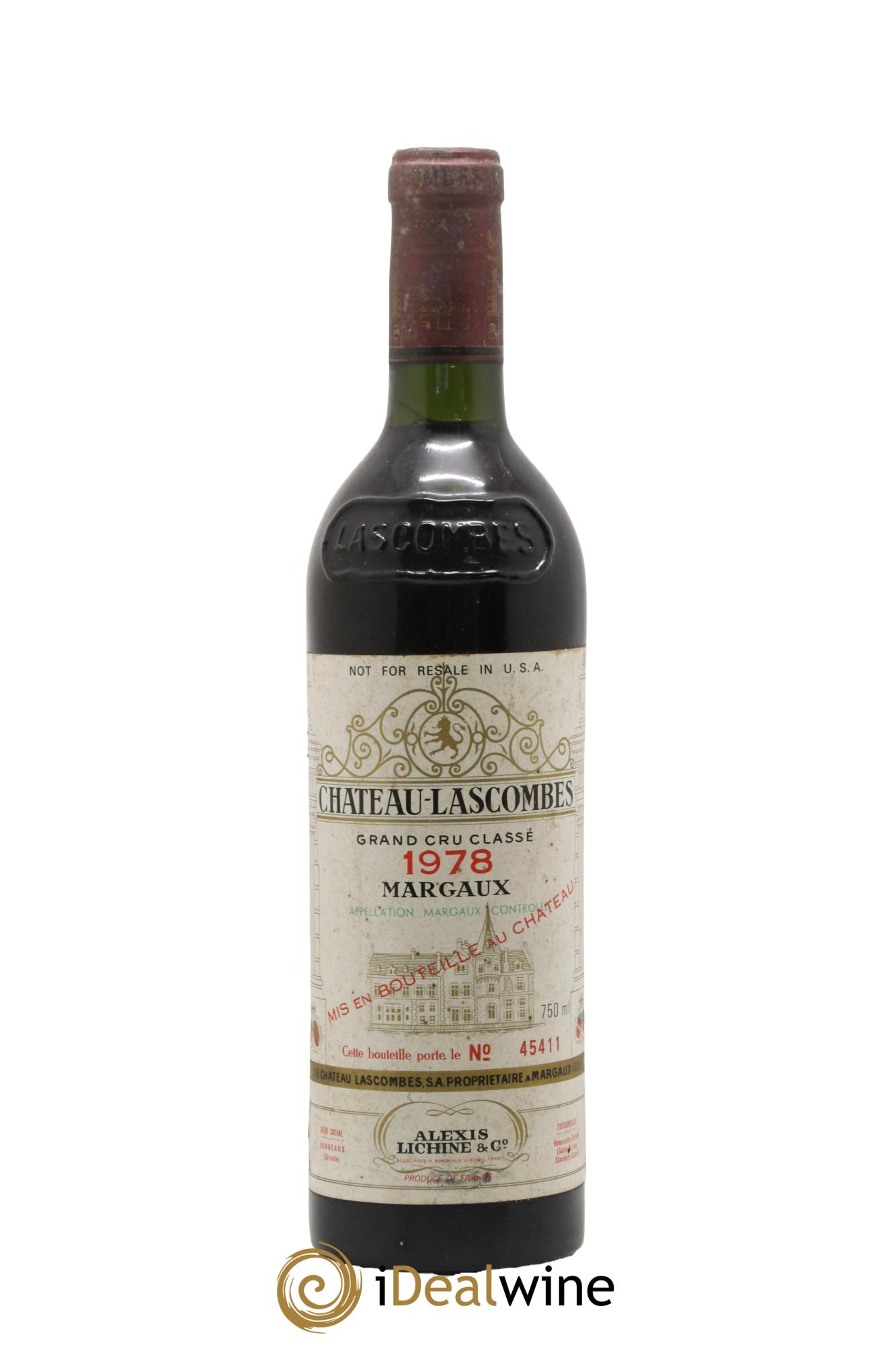 Château Lascombes 2ème Grand Cru Classé 1978 - Lot of 1 bottle - 0