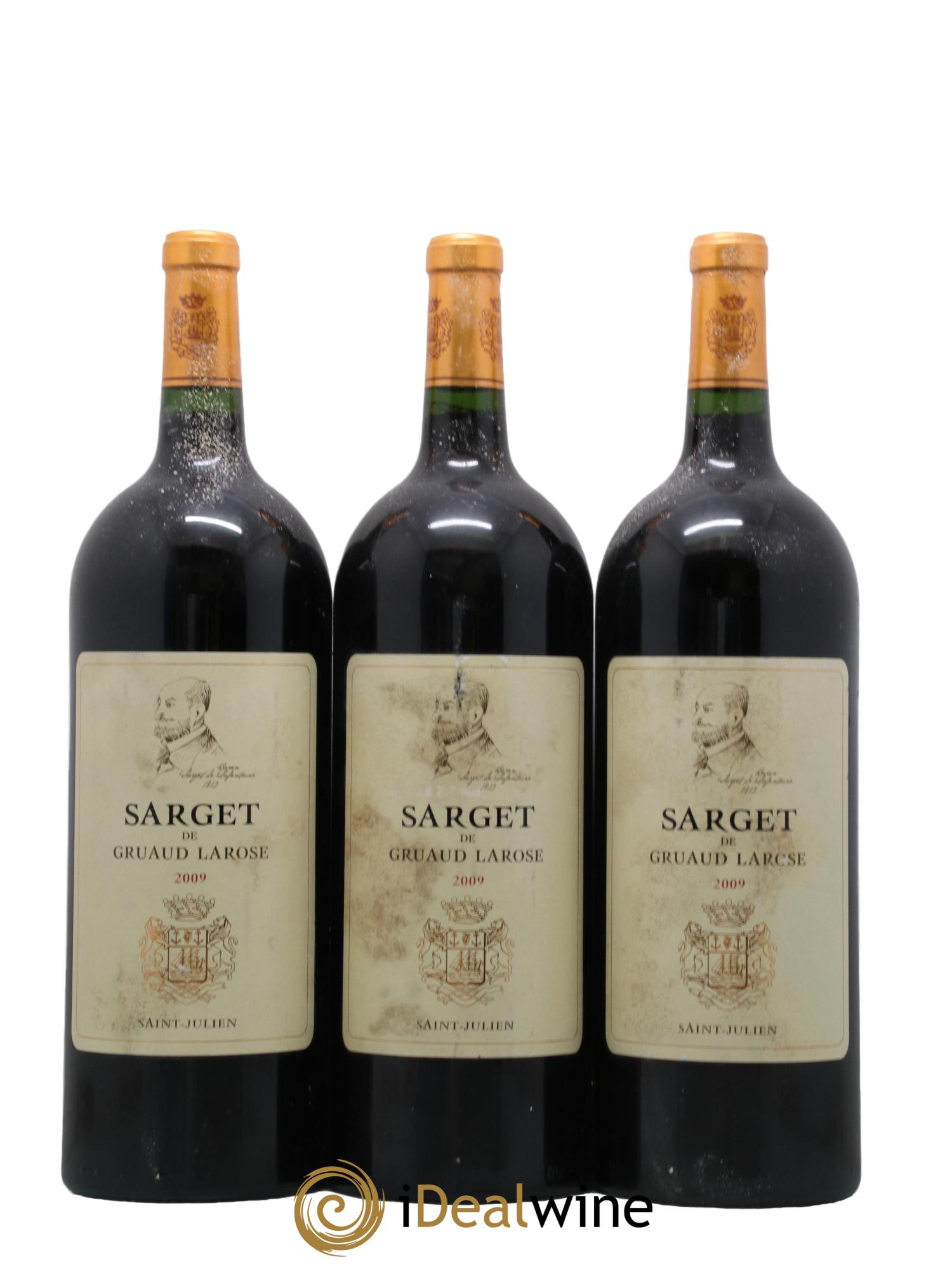 Sarget de Gruaud Larose Second Vin 2009 - Lot de 3 magnums - 0