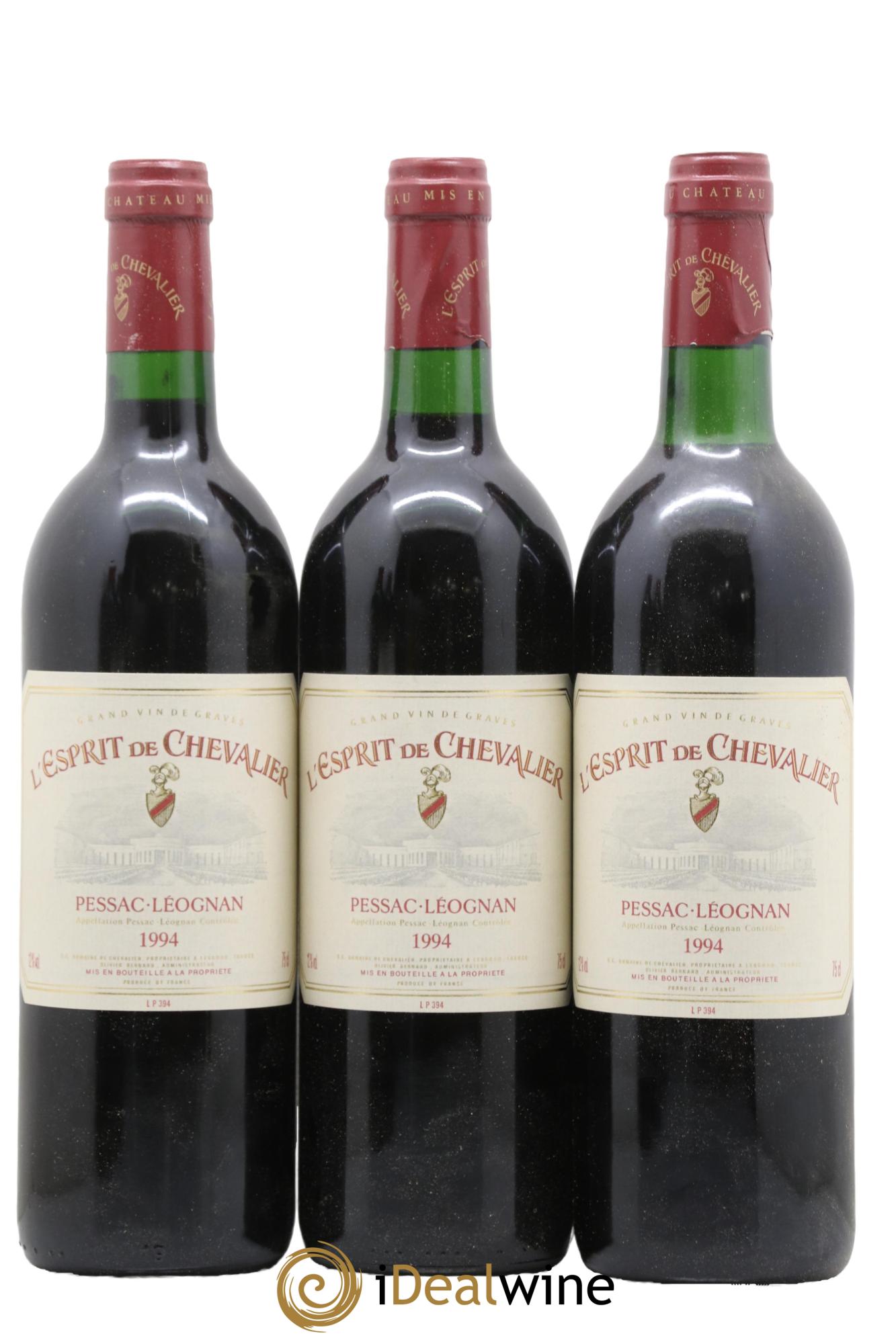 Esprit de Chevalier Second Vin 1994 - Lotto di 3 bottiglie - 0