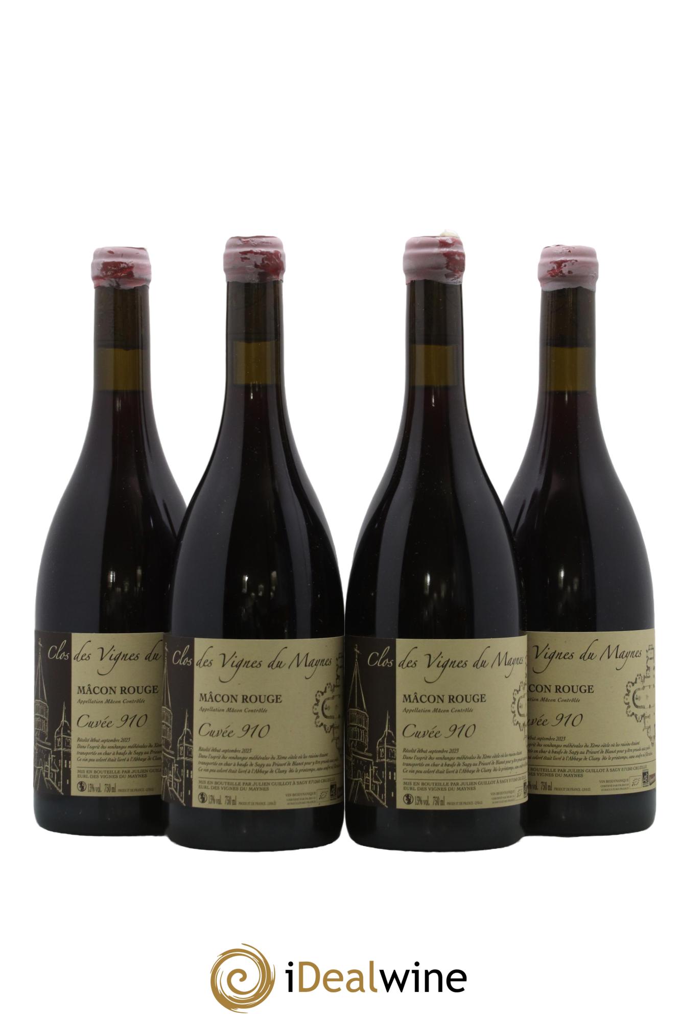 Mâcon Cuvée 910 Les Vignes du Maynes 2023 - Lot de 4 bouteilles - 0