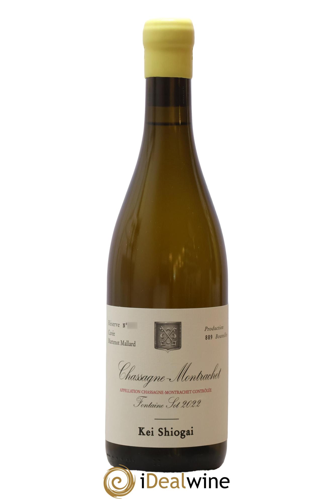 Chassagne-Montrachet Fontaine Sot cuvée Martenot Mallard Kei Shiogai 2022 - Lot de 1 bouteille - 0