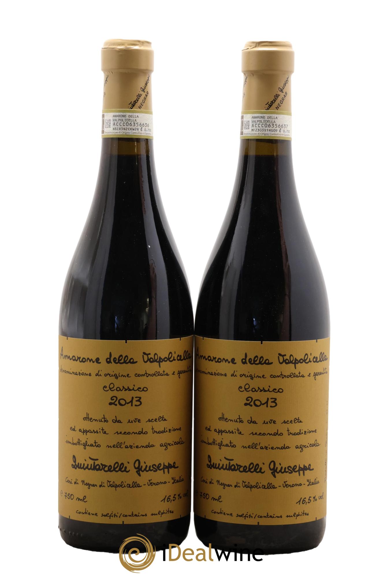 Amarone della Valpolicella DOCG Classico Giuseppe Quintarelli 2013 - Lotto di 2 bottiglie - 0