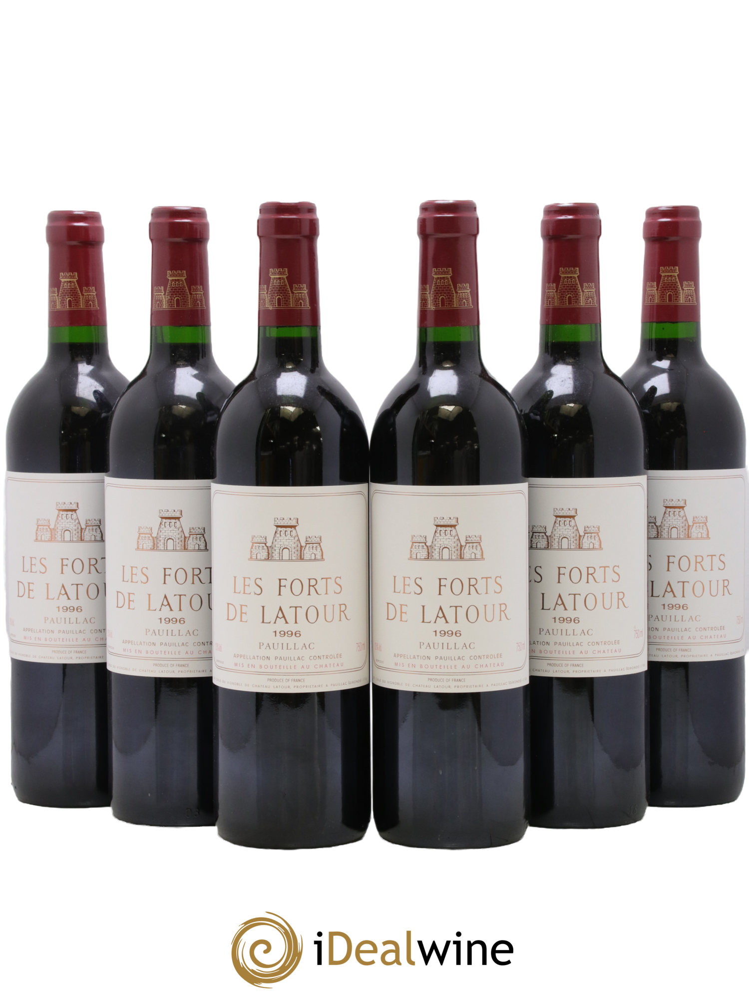 Les Forts de Latour Second Vin 1996 - Lot of 6 bottles - 0