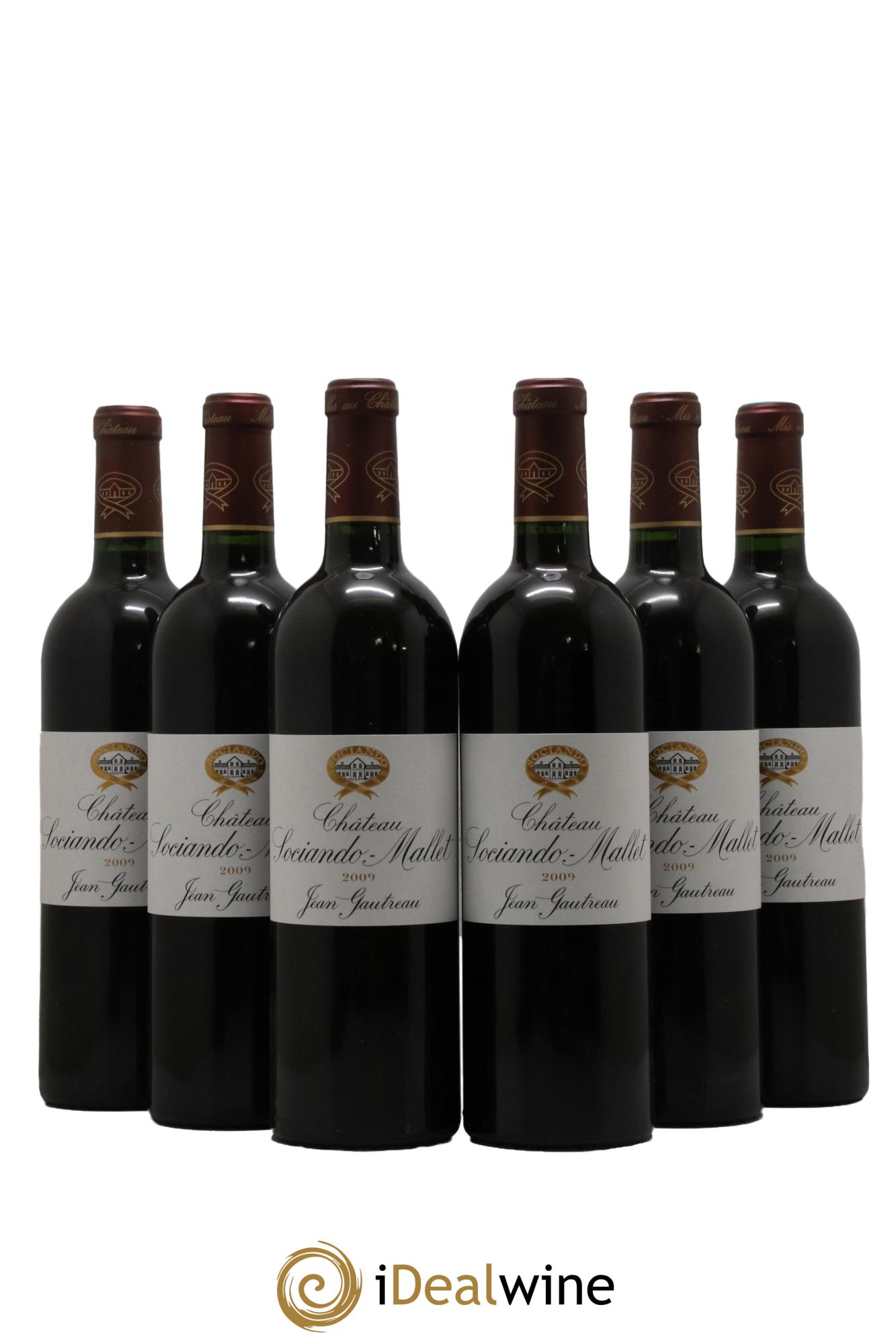 Château Sociando Mallet 2009 - Lot de 6 bouteilles - 0