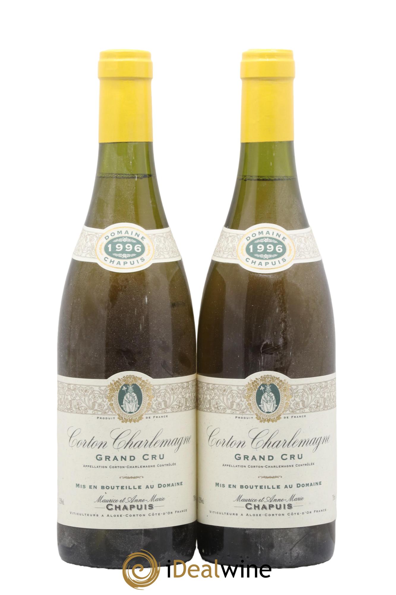 Corton-Charlemagne Grand Cru Chapuis & Chapuis 1996 - Lot de 2 bouteilles - 0