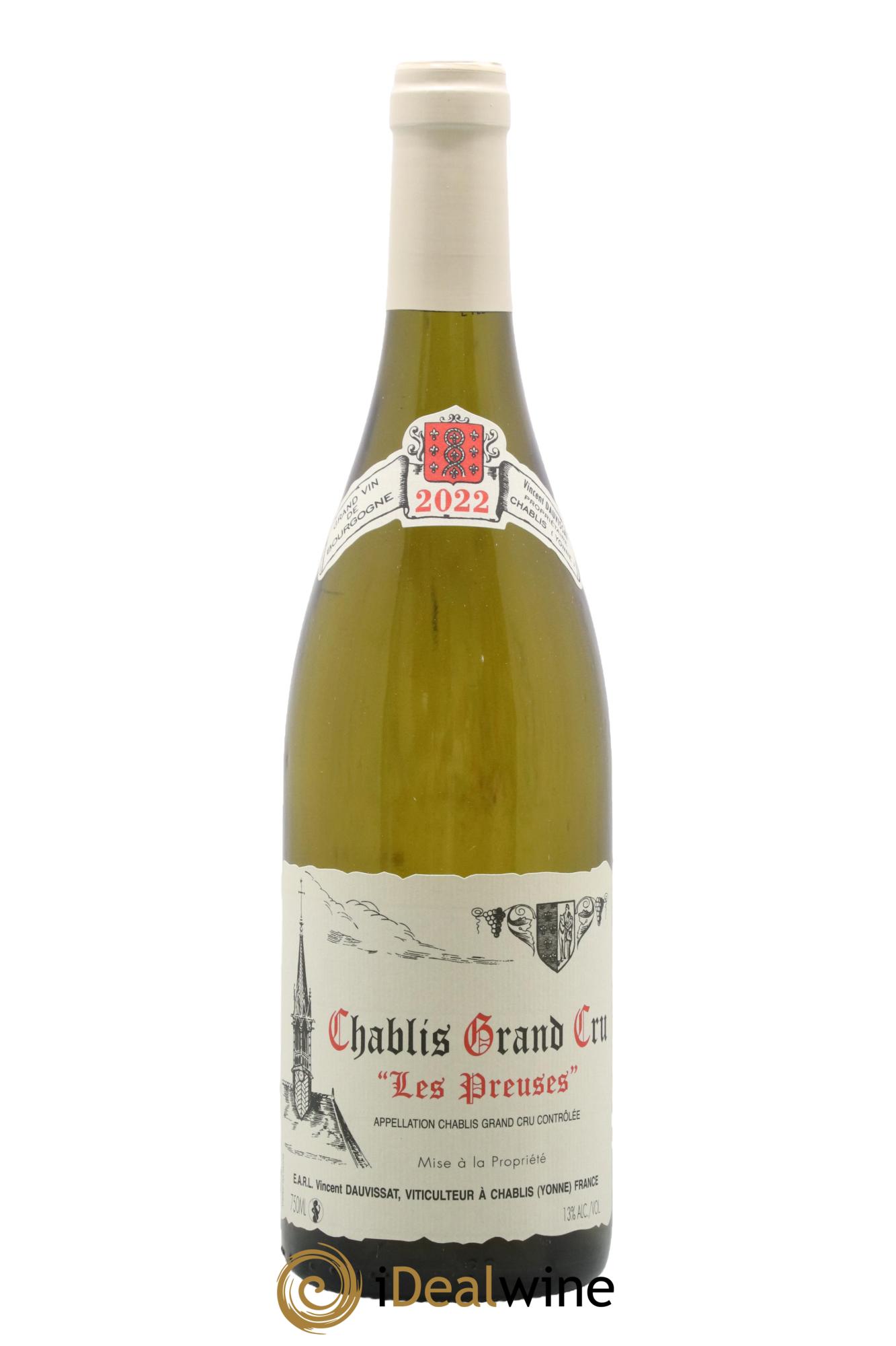 Chablis Grand Cru Les Preuses Vincent Dauvissat (Domaine) 2022 - Lot de 1 bouteille - 0