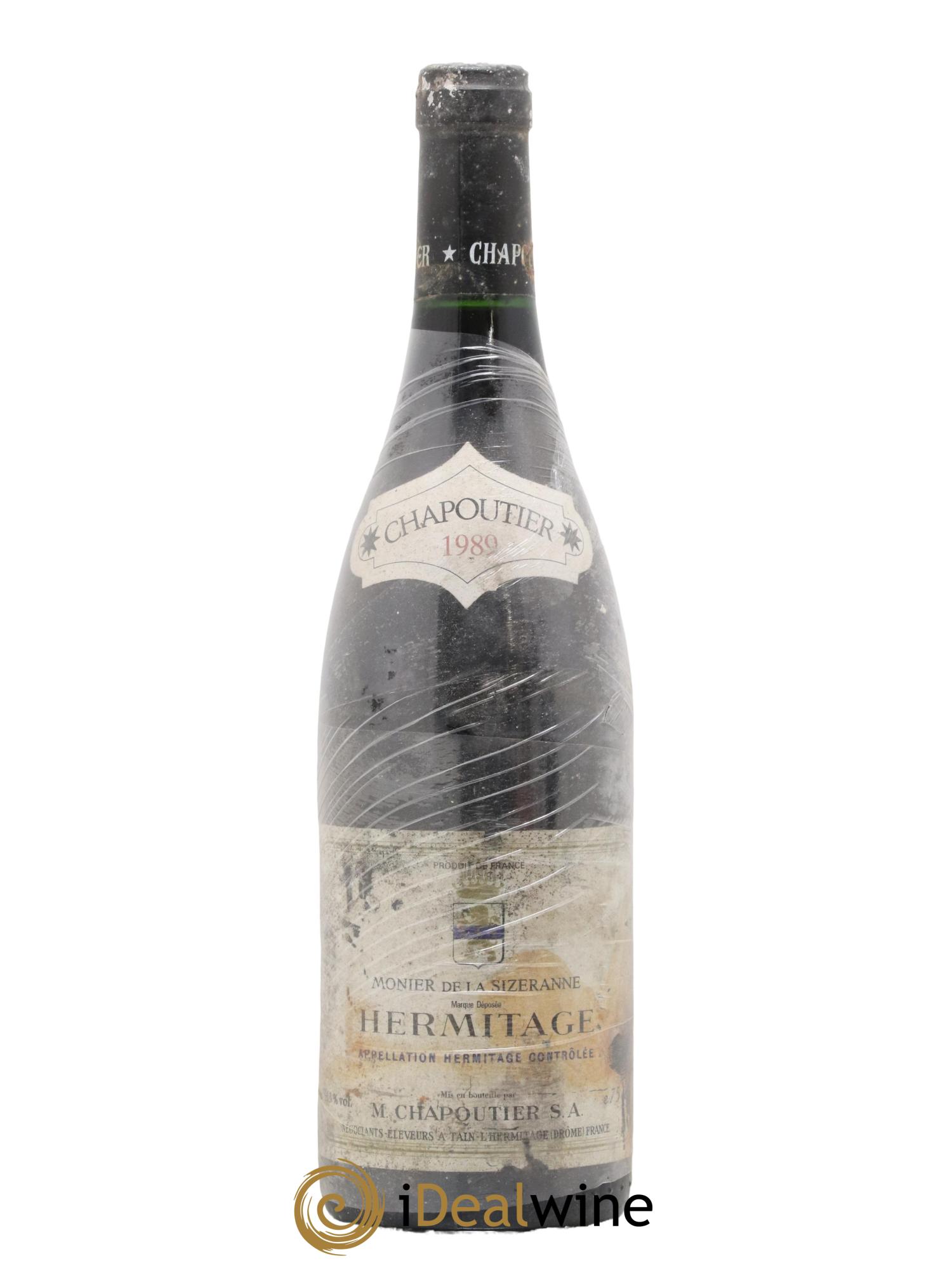 Hermitage Monier de La Sizeranne Chapoutier 1989 - Lot de 1 bouteille - 0