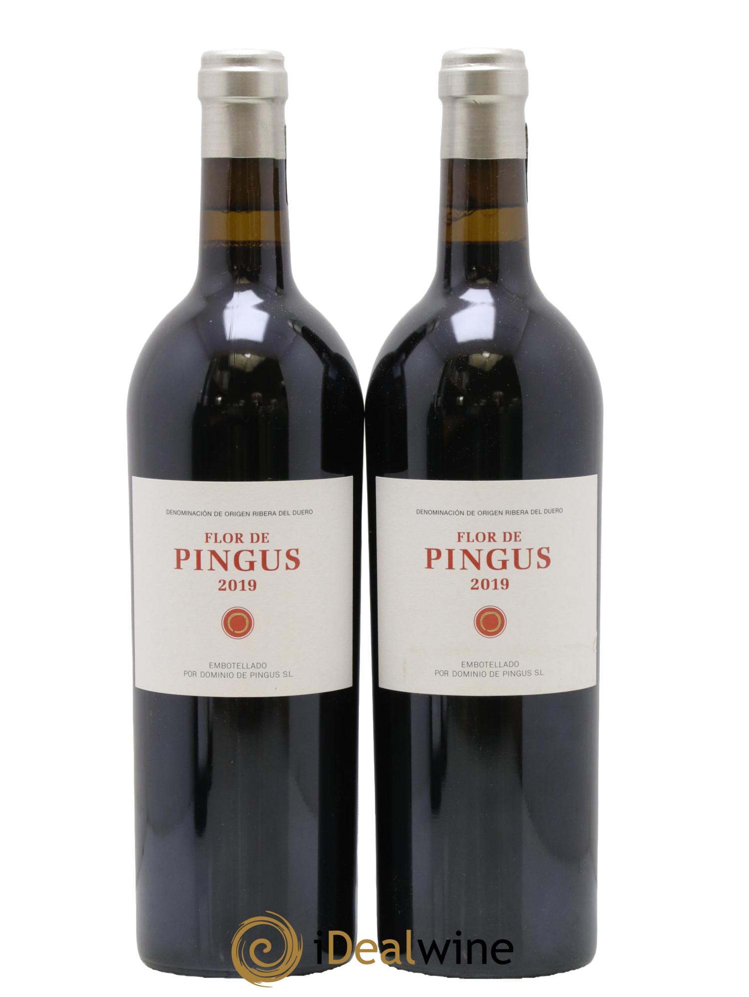 Ribera Del Duero Flor de Pingus Dominio de Pingus - Peter Sisseck 2019 - Lot of 2 bottles - 0
