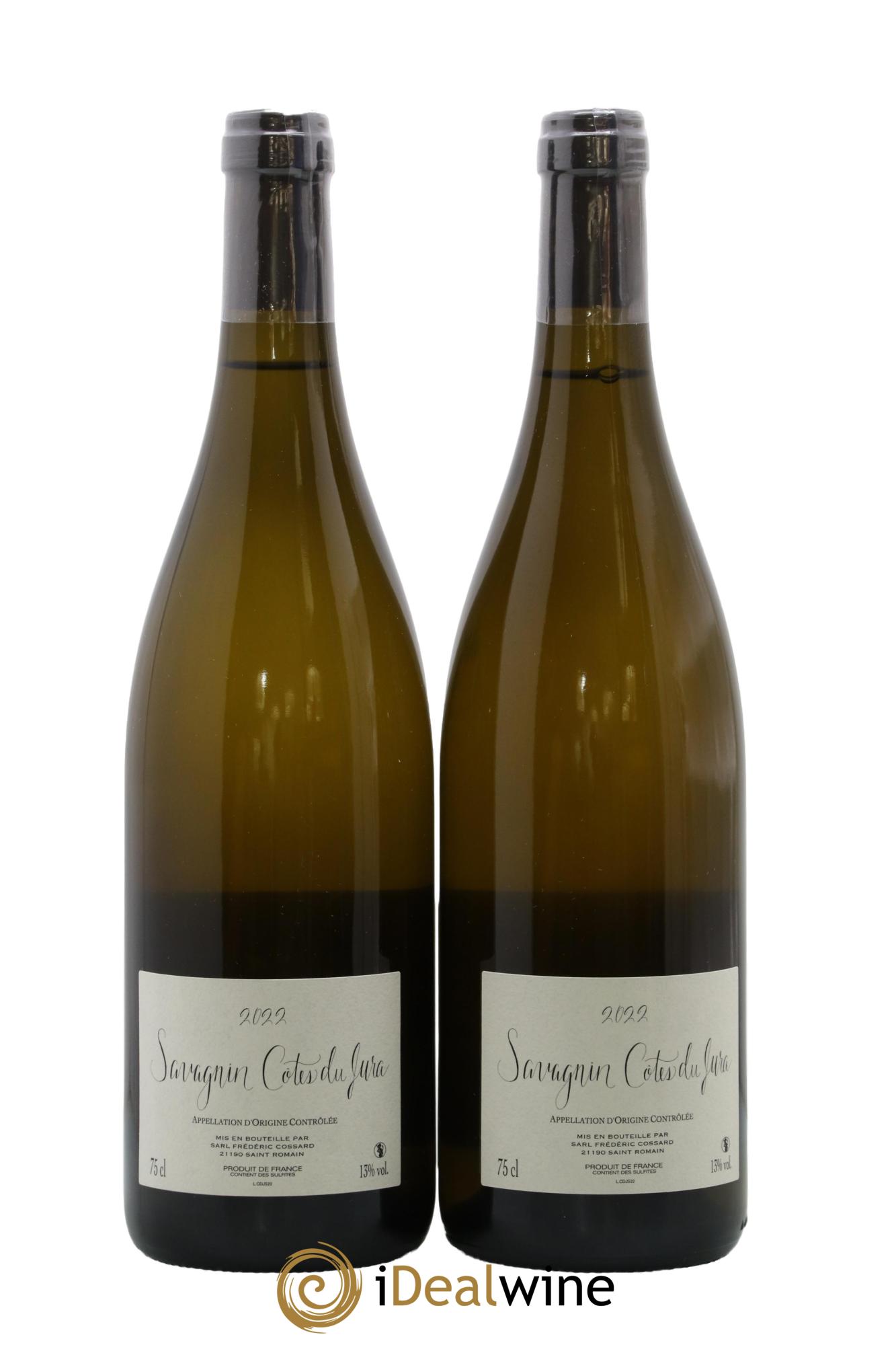 Côtes du Jura Savagnin Fraté Frédéric Cossard 2022 - Lot de 2 bouteilles - 1