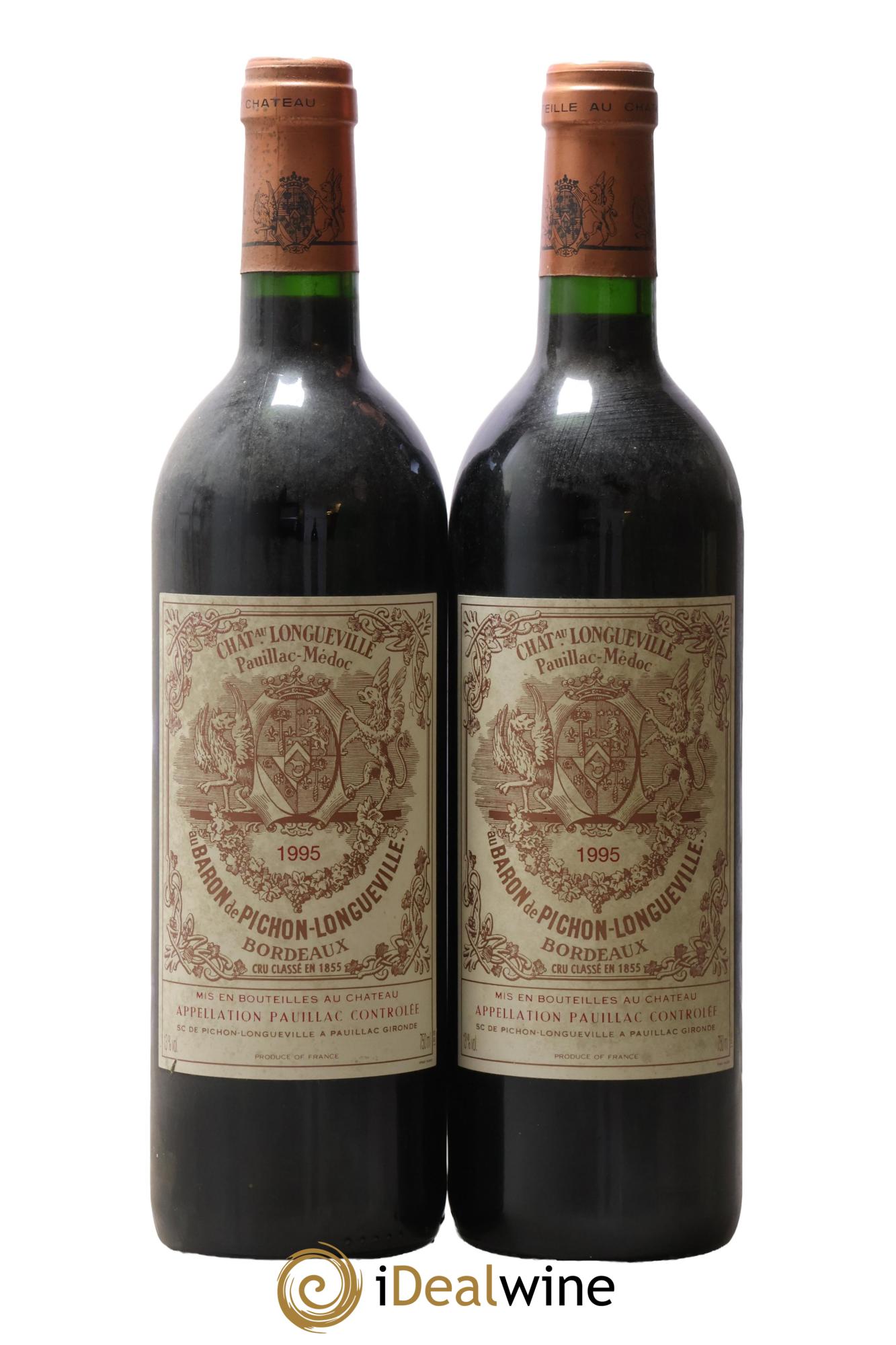 Pichon Longueville Baron 2ème Grand Cru Classé 1995 - Lot de 2 bouteilles - 0