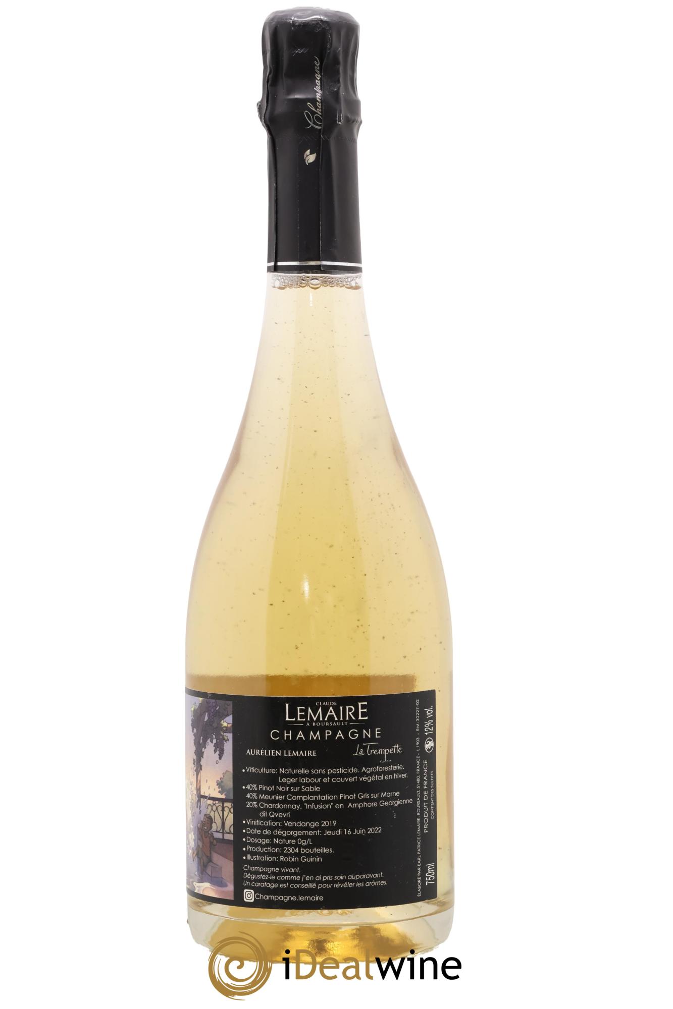 La Trempette Aurélien Lemaire 2019 - Lot of 1 bottle - 1