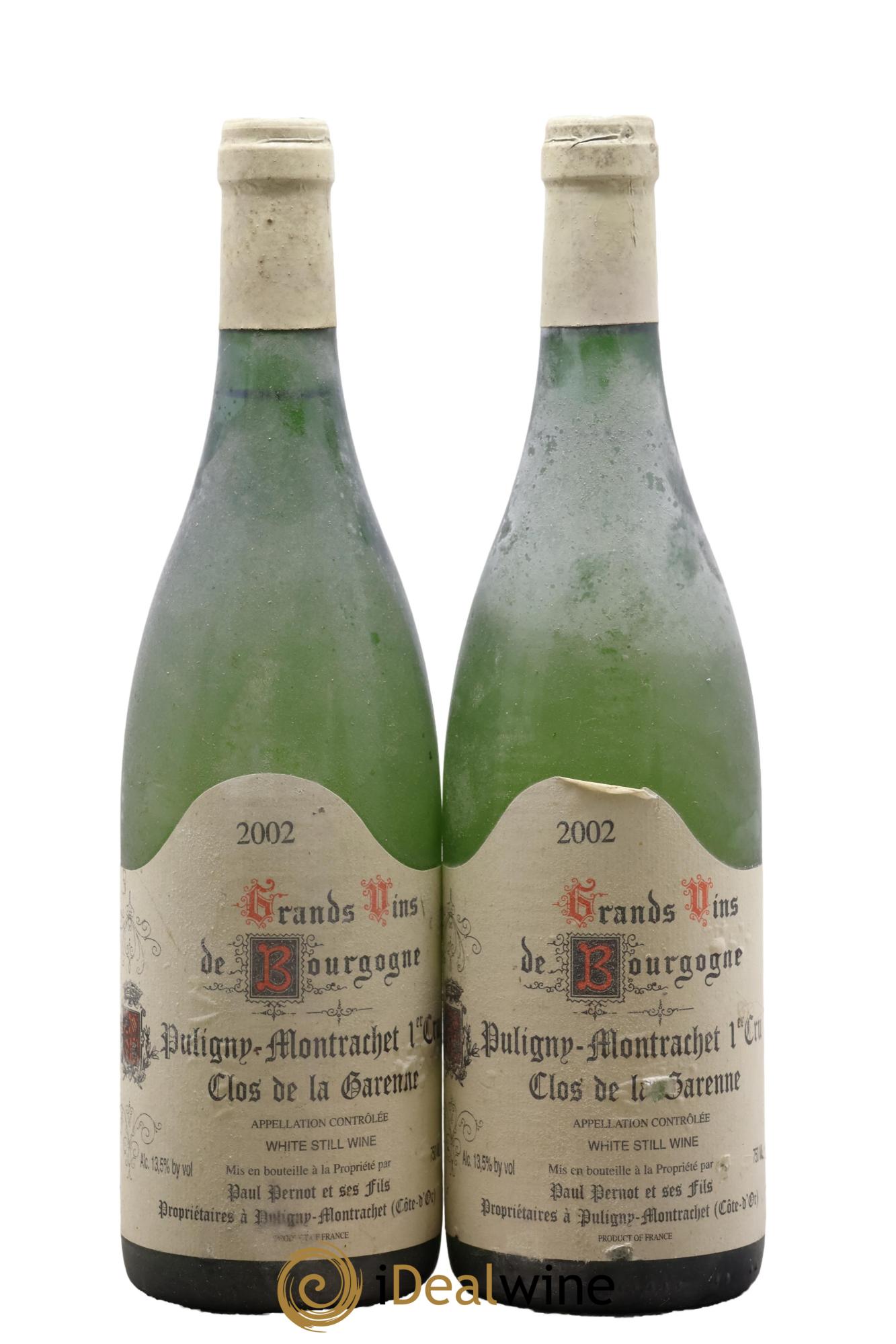 Puligny-Montrachet 1er Cru Clos de la Garenne Paul Pernot 2002 - Lot de 2 bouteilles - 0