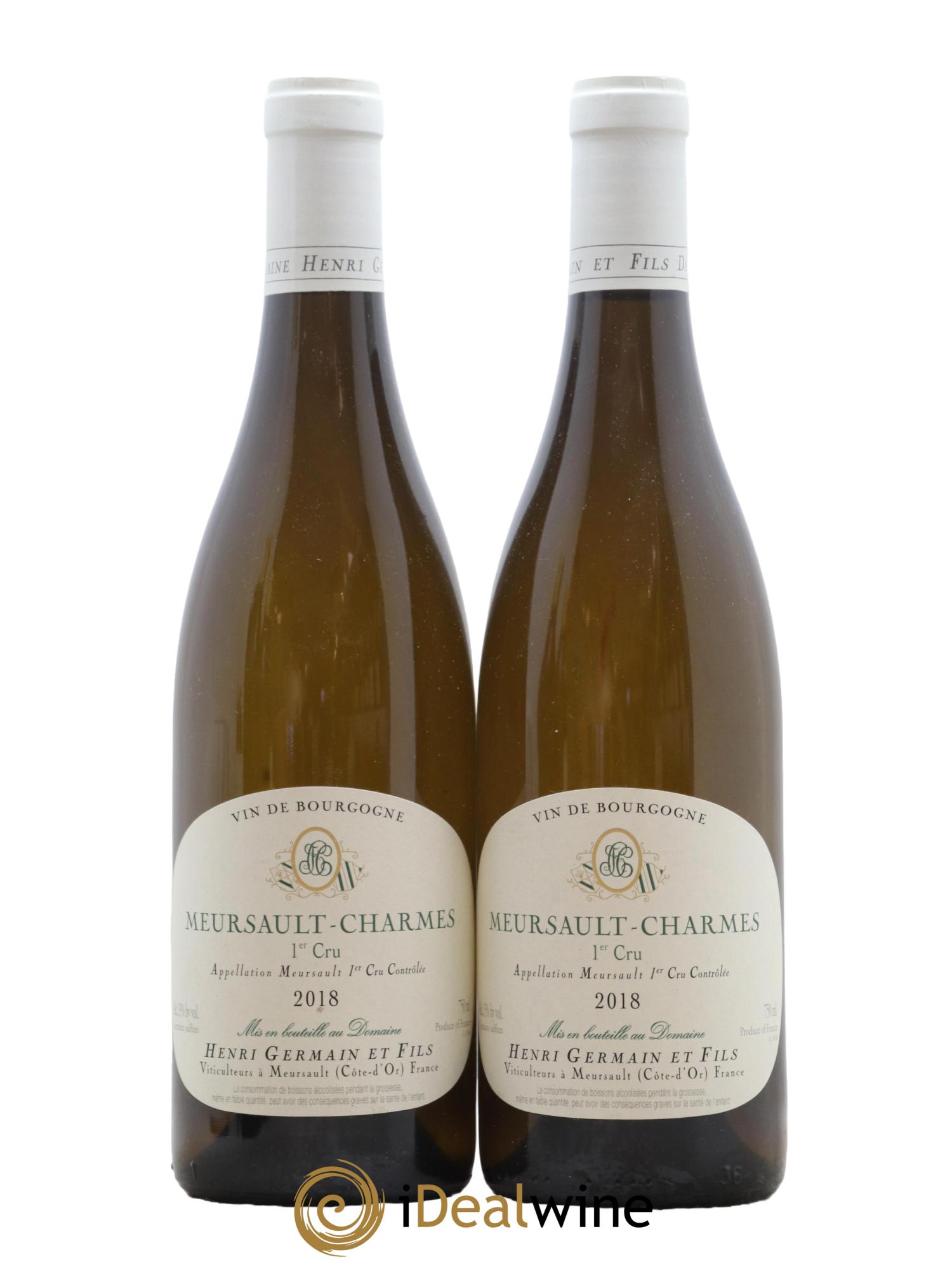 Meursault 1er Cru Charmes Henri Germain 2018 - Lot de 2 bouteilles - 0