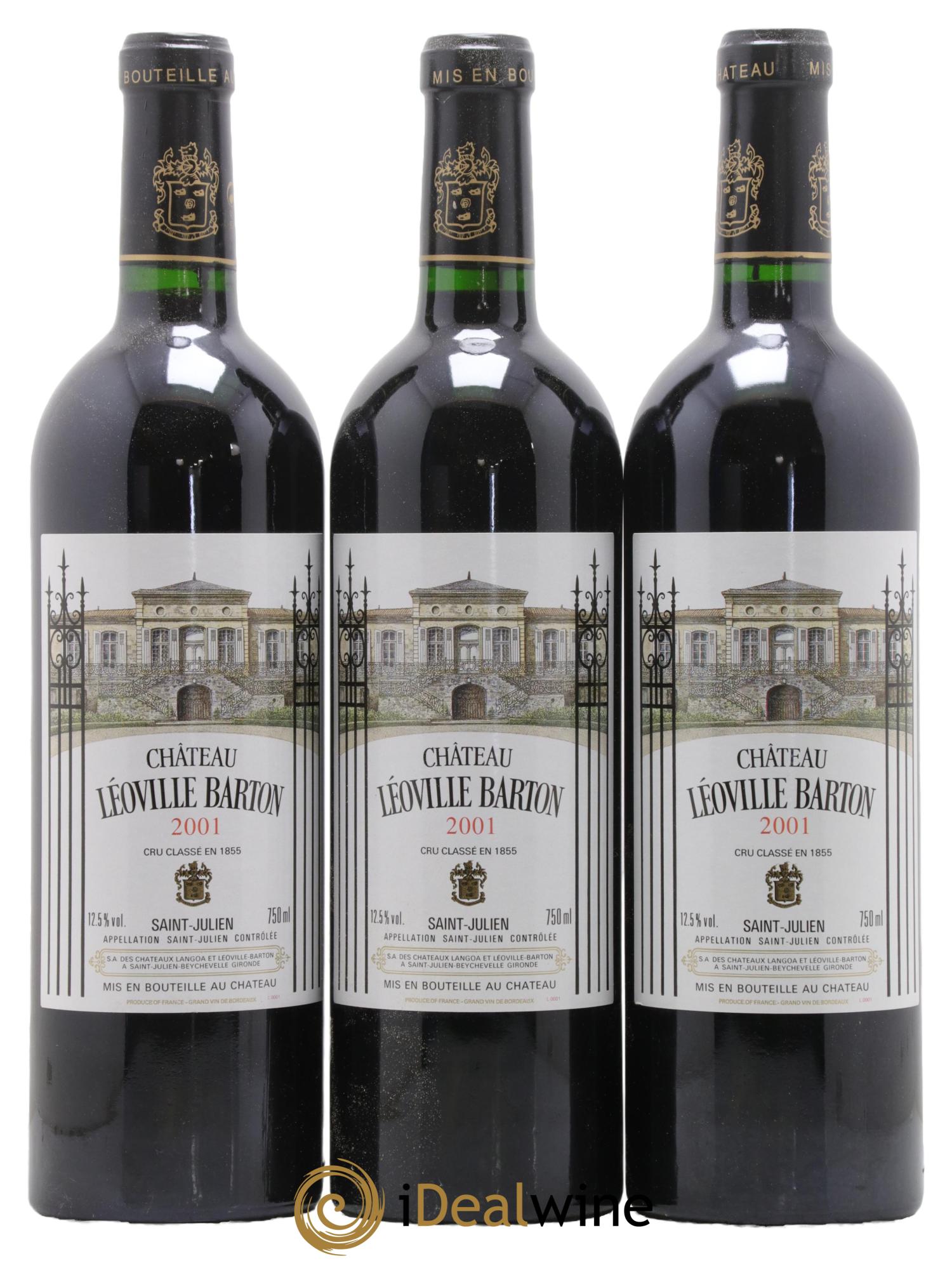 Château Léoville Barton 2ème Grand Cru Classé 2001 - Lot de 12 bouteilles - 2