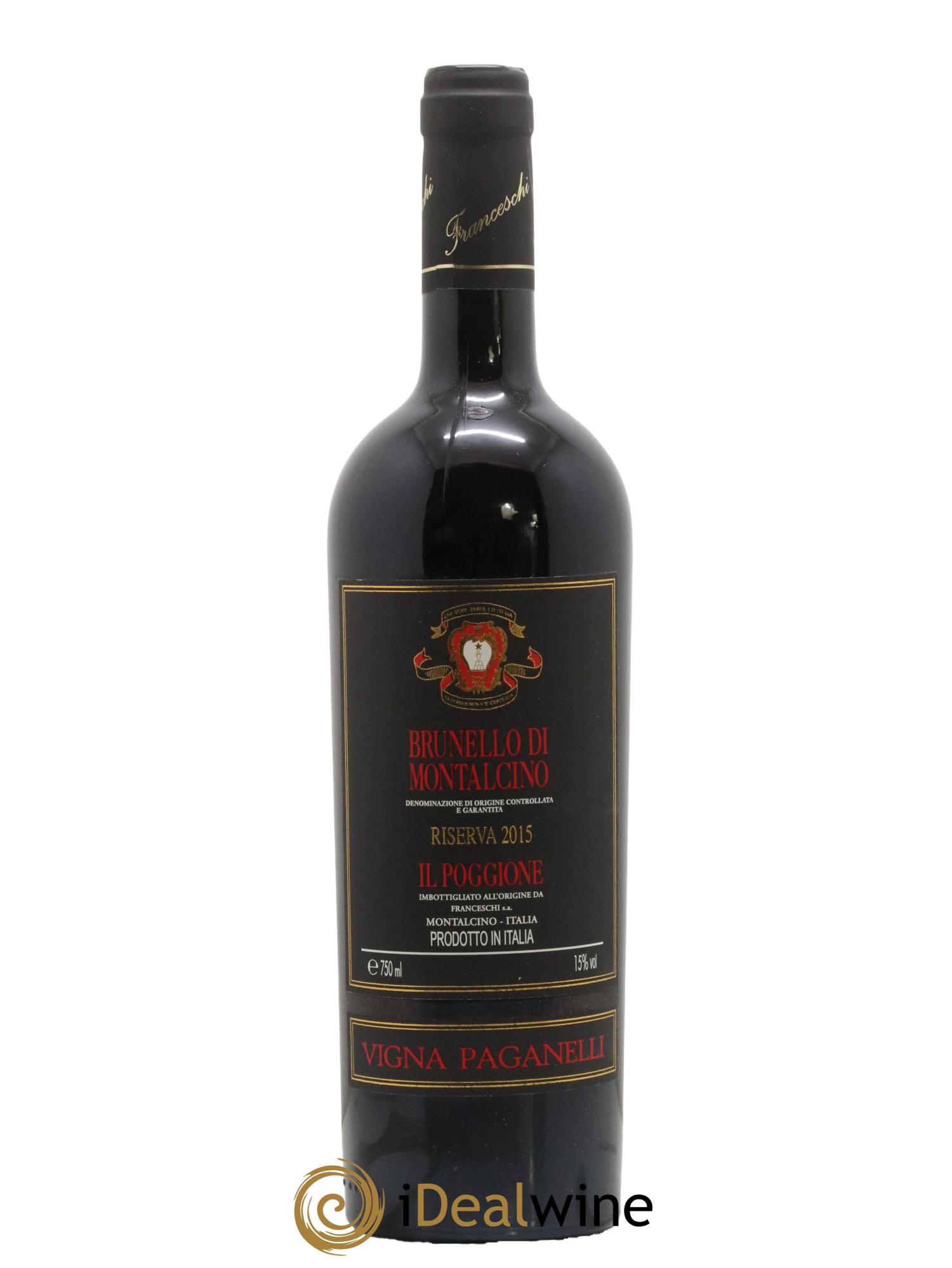 Brunello di Montalcino DOCG Il Poggione Riserva Vigna Paganelli Lavinio Franceschi 2015 - Lot de 1 bouteille - 0