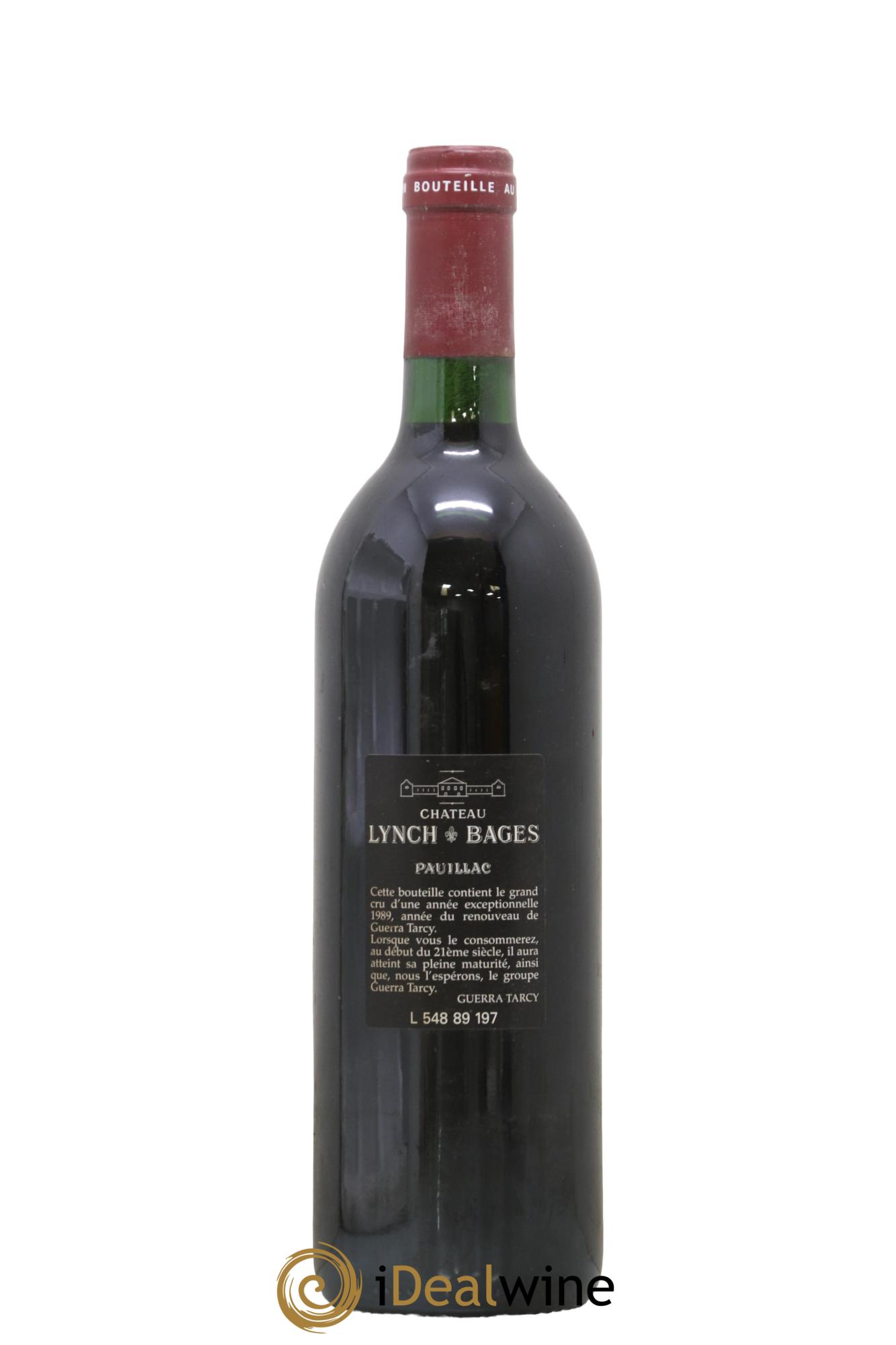 Château Lynch Bages 5ème Grand Cru Classé 1989 - Lot of 1 bottle - 1