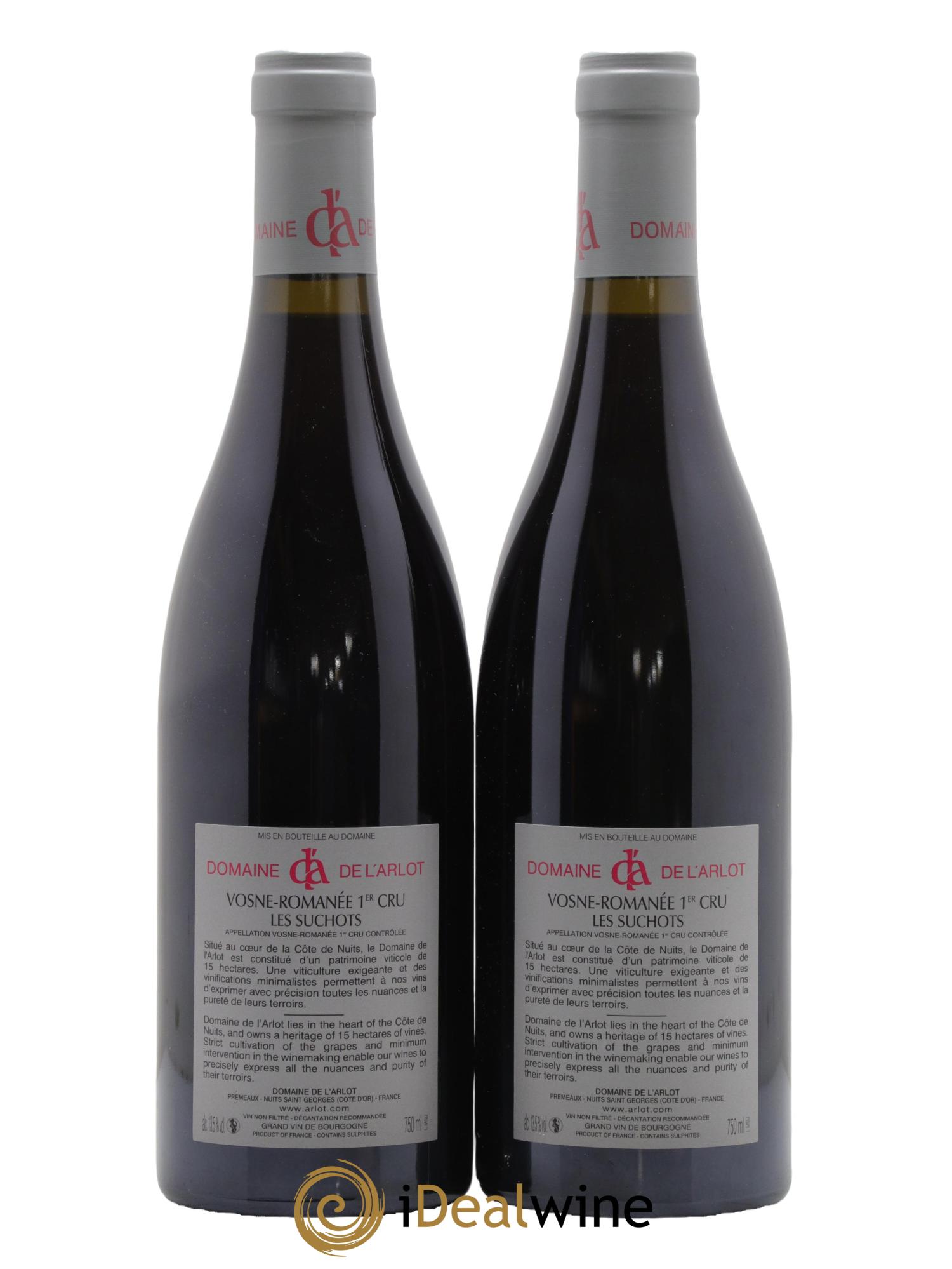 Vosne-Romanée 1er Cru Les Suchots Domaine de l'Arlot 2014 - Lot de 2 bouteilles - 1