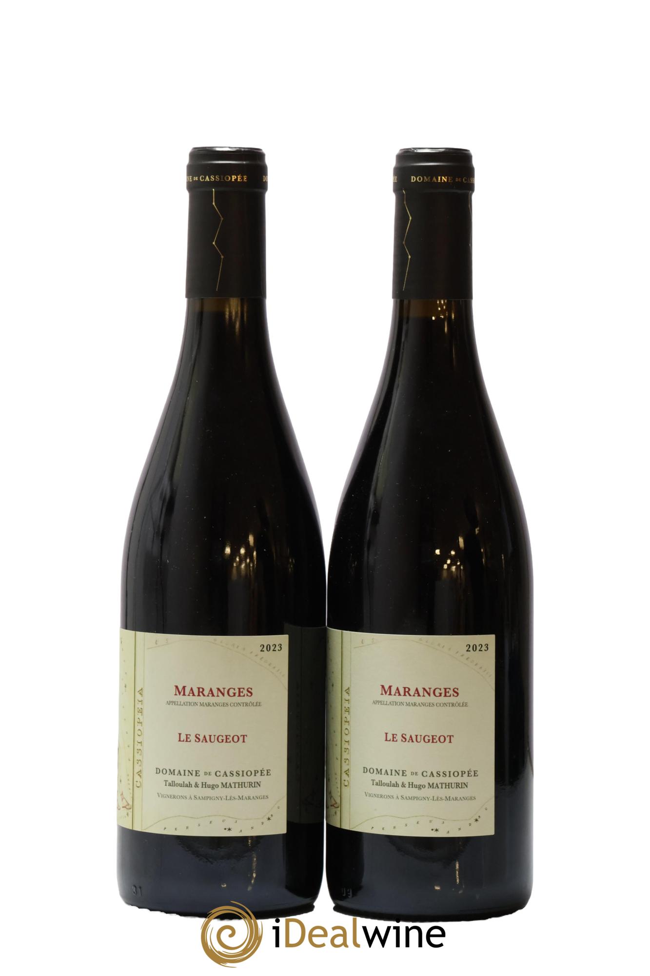 Maranges Le Saugeot Domaine de Cassiopée 2023 - Lot de 2 bouteilles - 1