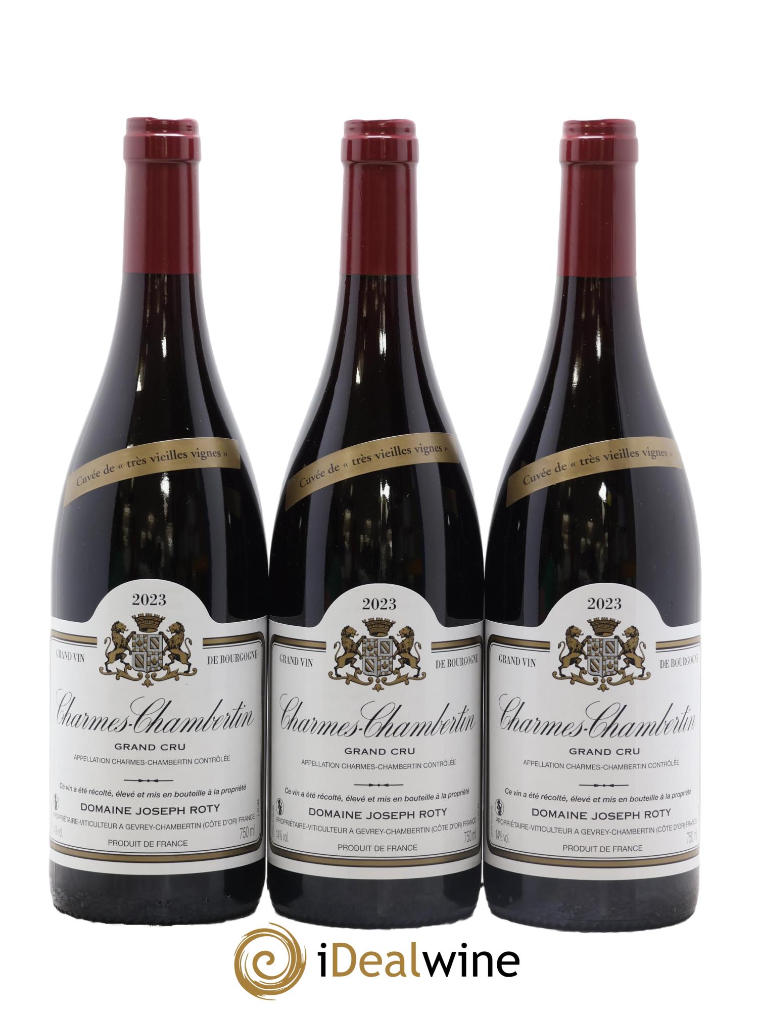 Charmes-Chambertin Grand Cru Très vieilles vignes Joseph Roty (Domaine) 2023 - Lot de 3 bouteilles - 0