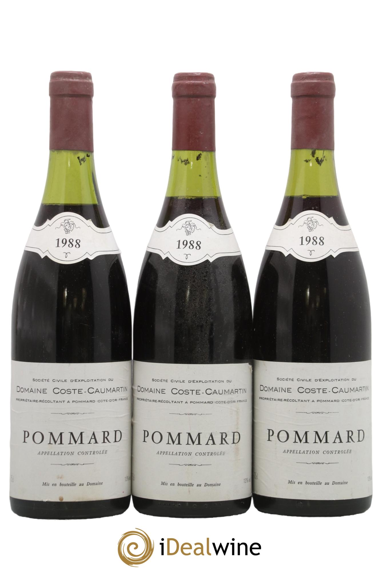 Pommard Coste-Caumartin 1988 - Posten von 3 Flaschen - 0