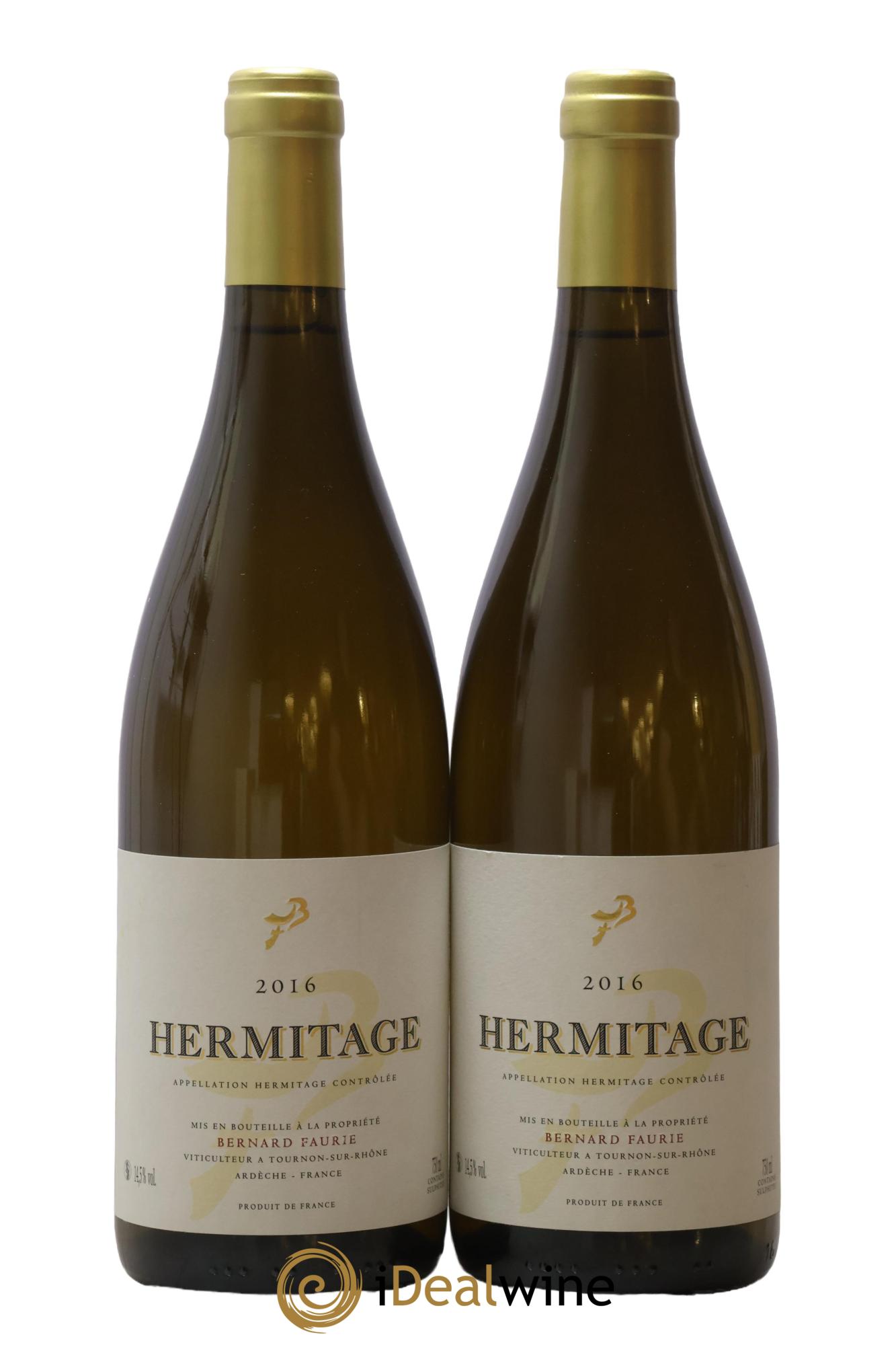 Hermitage Bernard Faurie 2016 - Lot de 2 bouteilles - 0