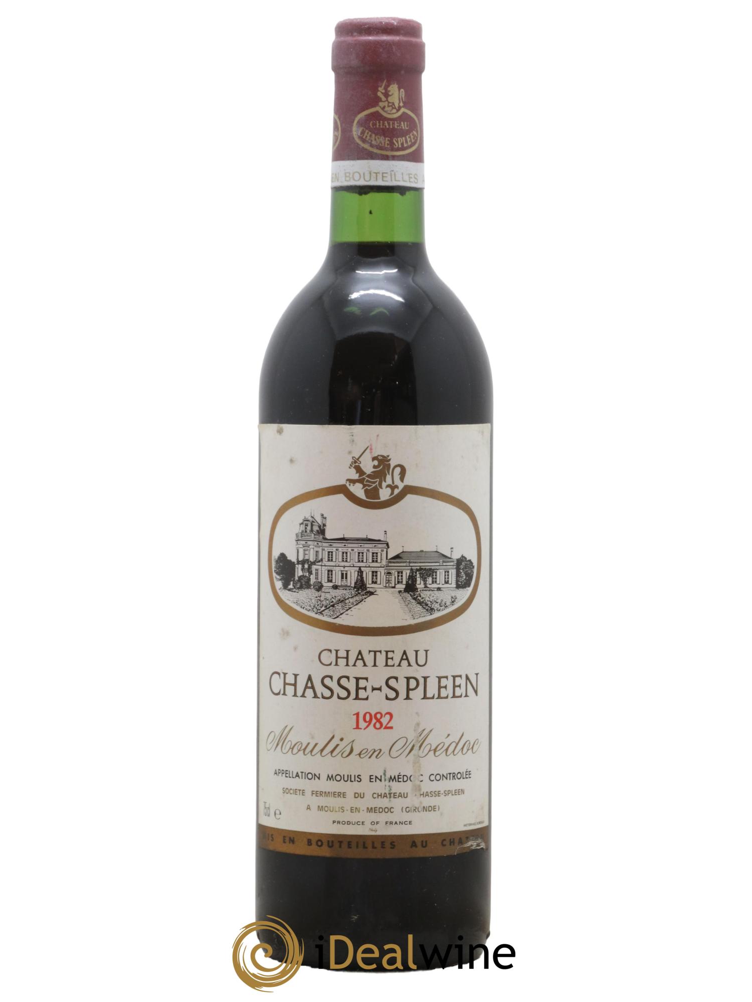 Château Chasse Spleen 1982 - Lot de 1 bouteille - 0