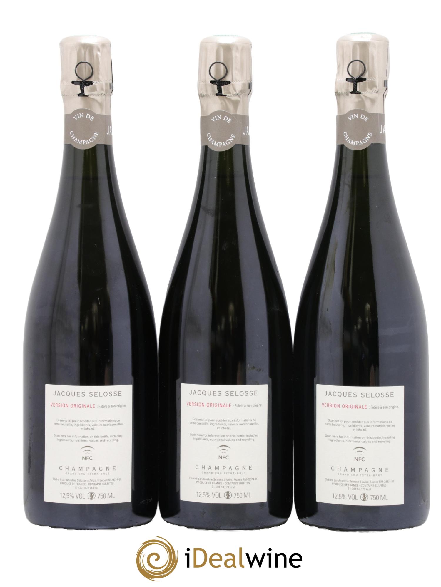 Version Originale Jacques Selosse - Lotto di 3 bottiglie - 1