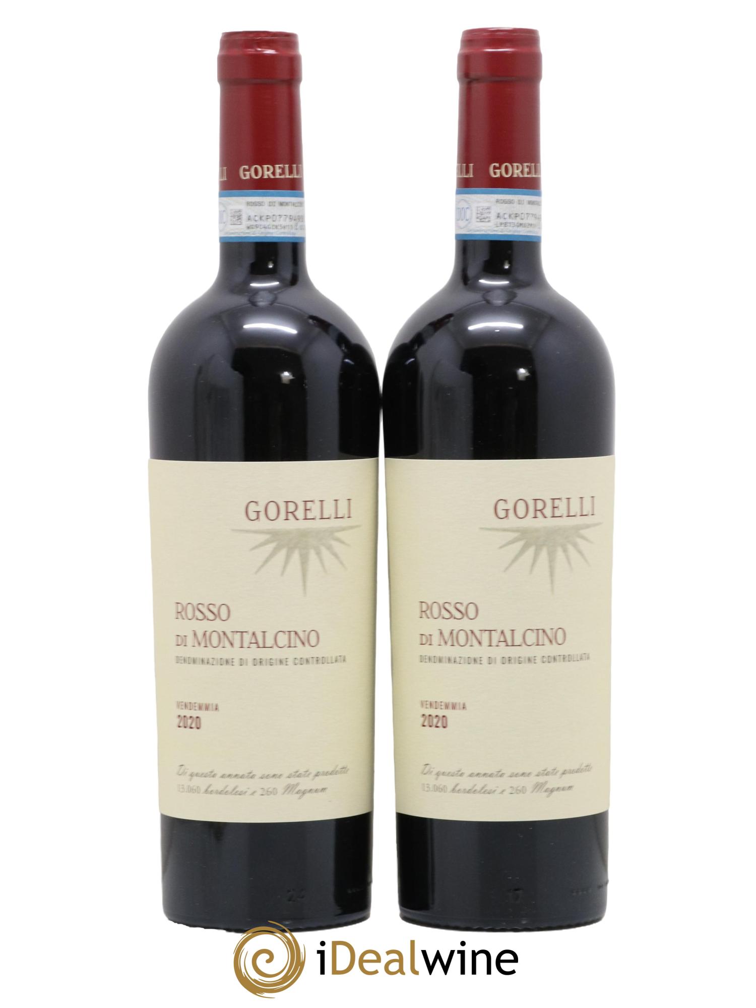 Rosso di Montalcino DOC Gorelli 2020 - Lot de 2 bouteilles - 0
