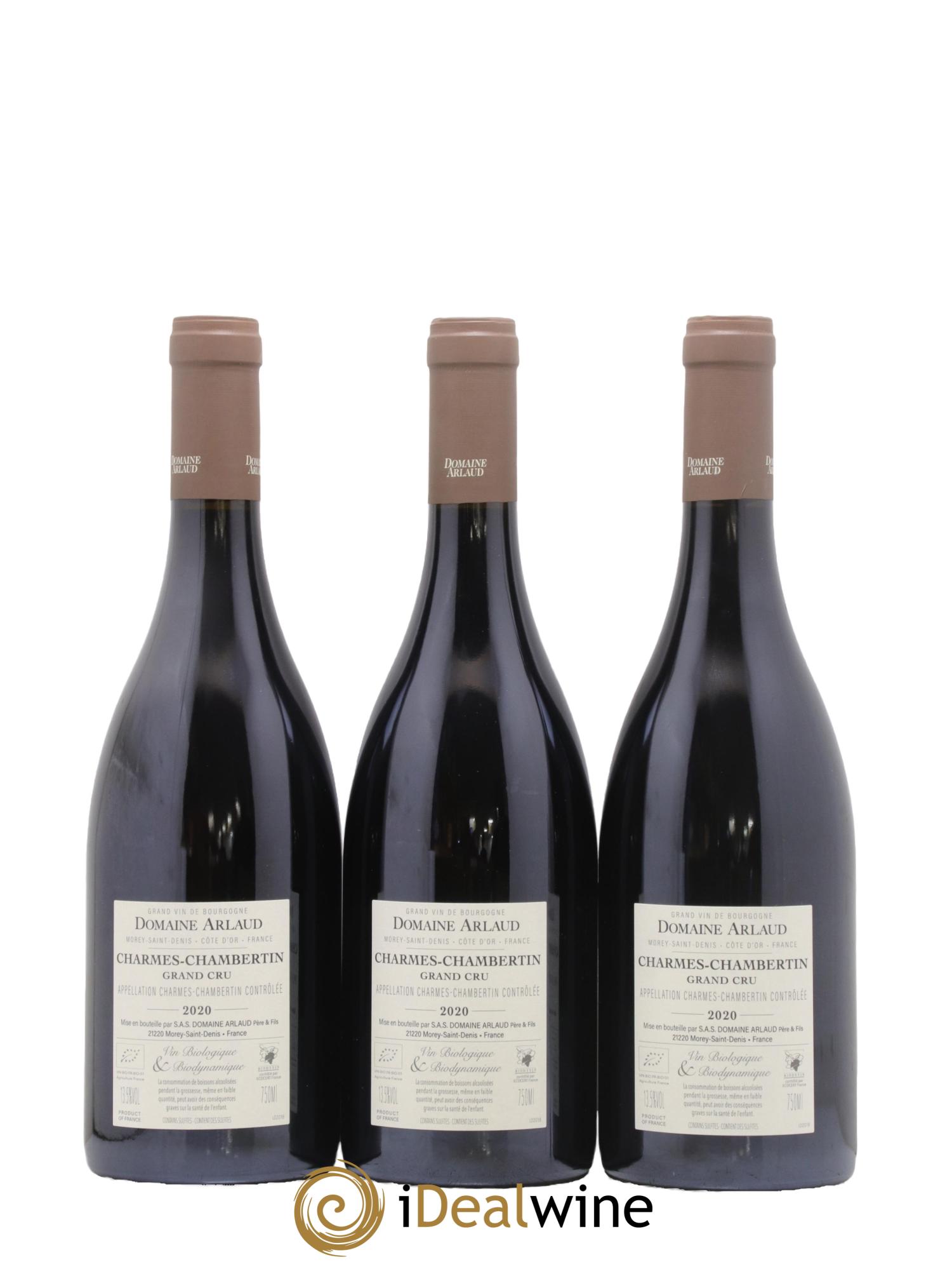 Charmes-Chambertin Grand Cru Arlaud 2020 - Lotto di 3 bottiglie - 1