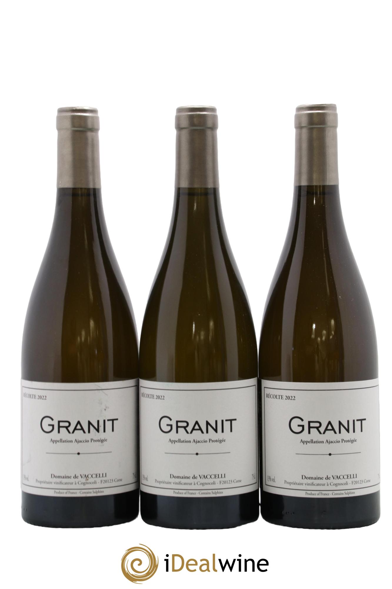 Ajaccio Granit Vaccelli 2022 - Lot de 3 bouteilles - 0