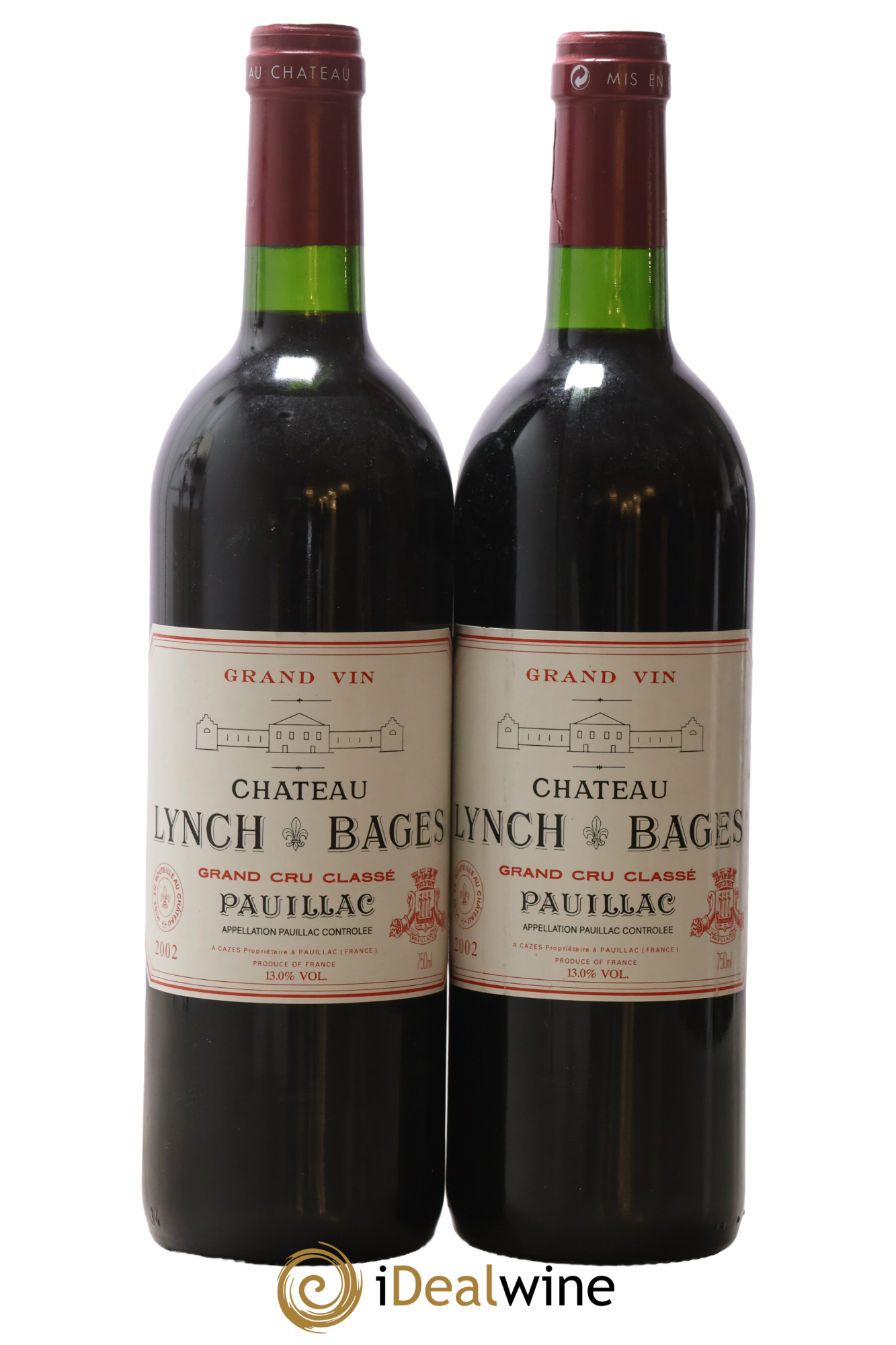 Château Lynch Bages 5ème Grand Cru Classé 2002 - Lot of 2 bottles - 0