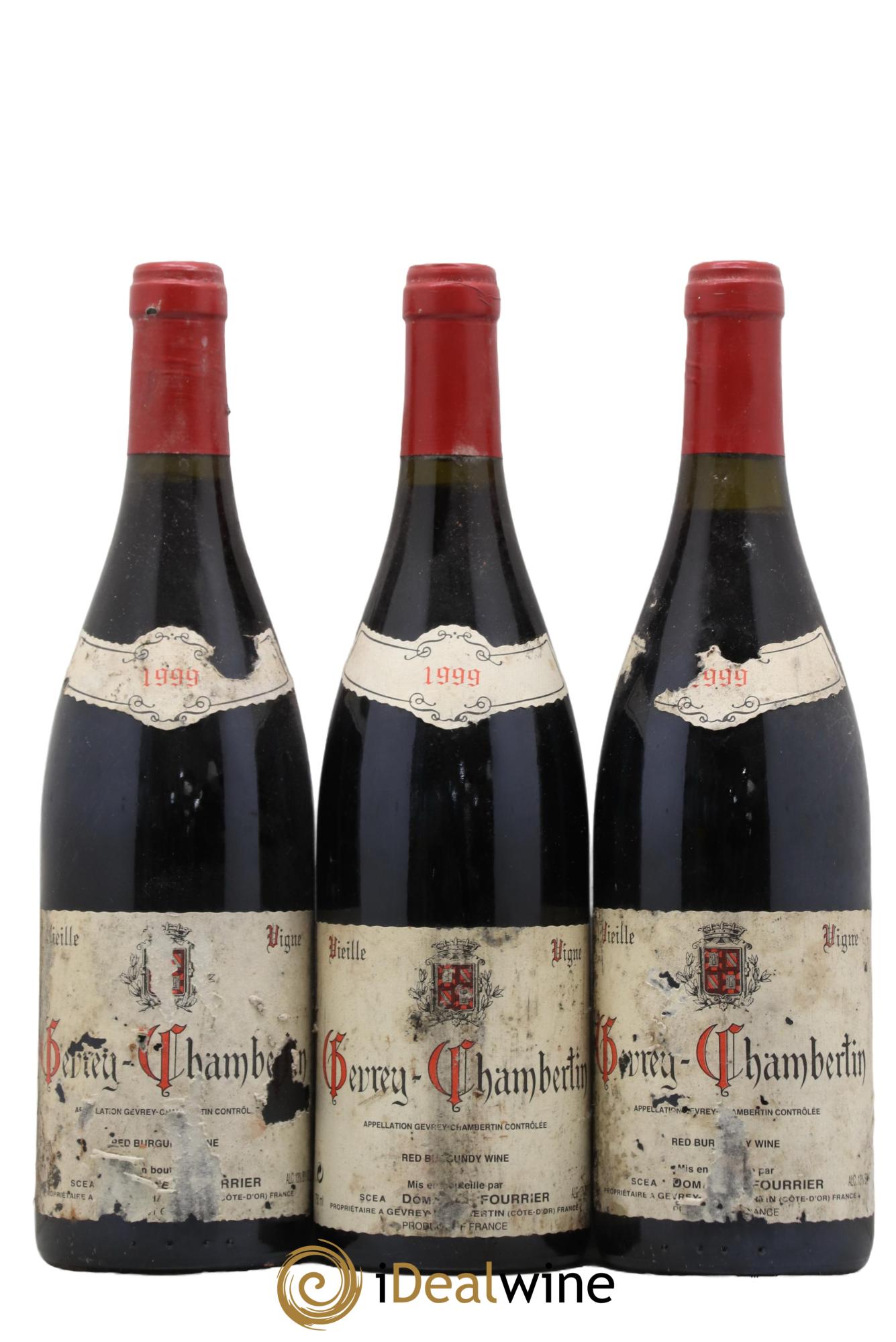 Gevrey-Chambertin Vieille Vigne Fourrier (Domaine) 1999 - Lot de 3 bouteilles - 0