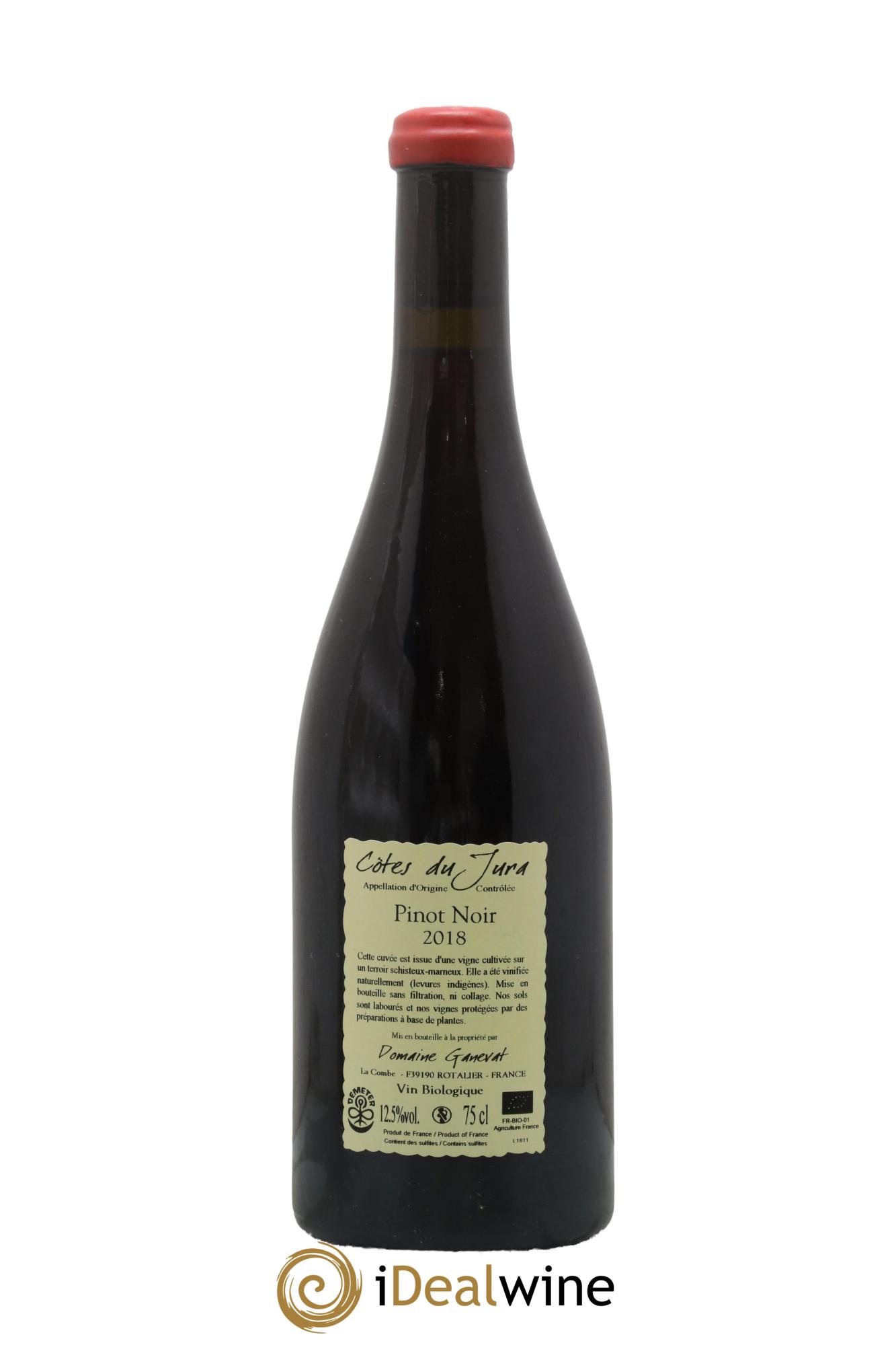 Côtes du Jura Pinot Noir En Billat  Jean-François Ganevat (Domaine) 2018 - Lot of 1 bottle - 1