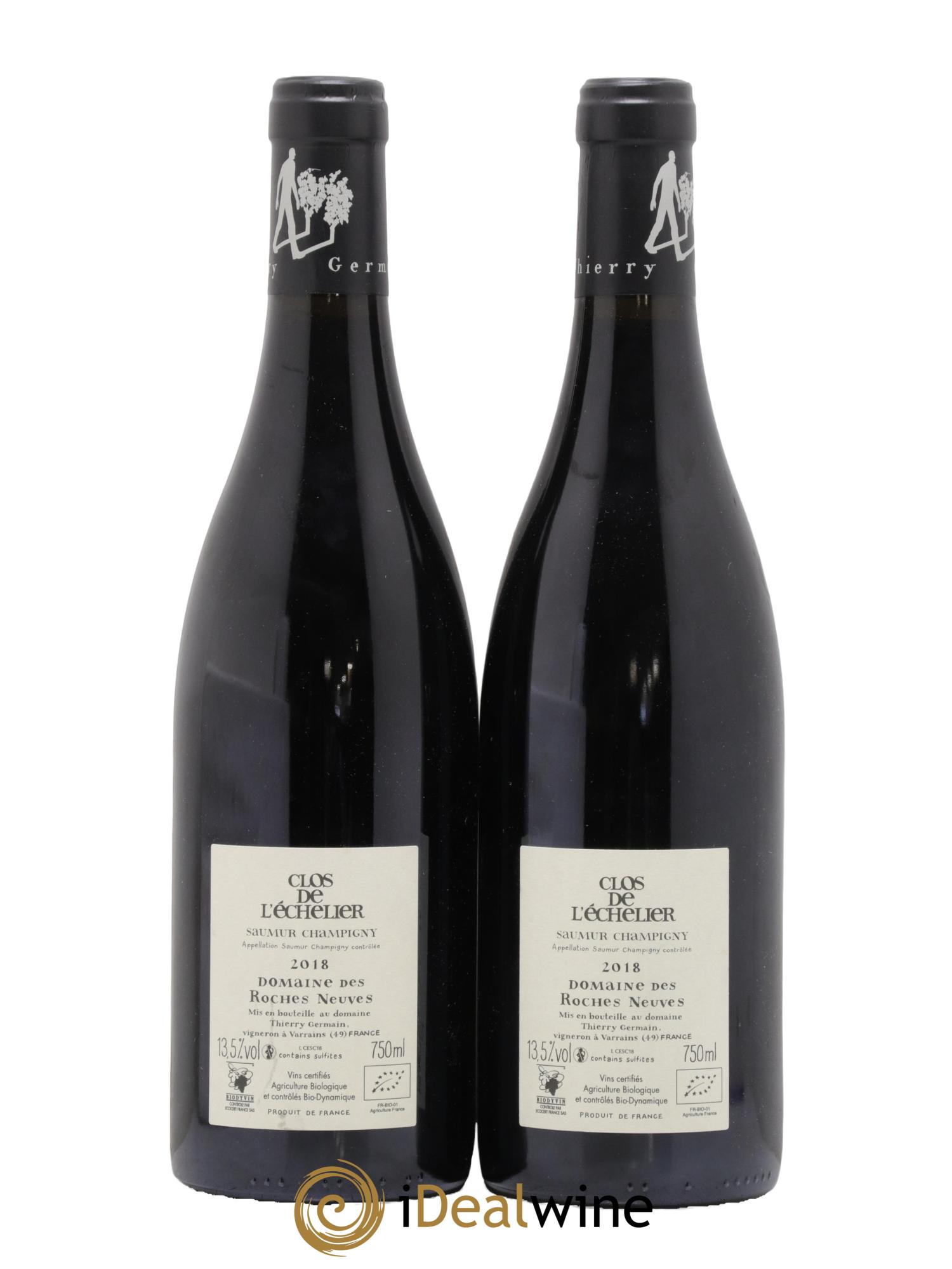 Saumur-Champigny Clos de l'Echelier Domaine des Roches Neuves - Thierry Germain 2018 - Lot de 2 bouteilles - 1