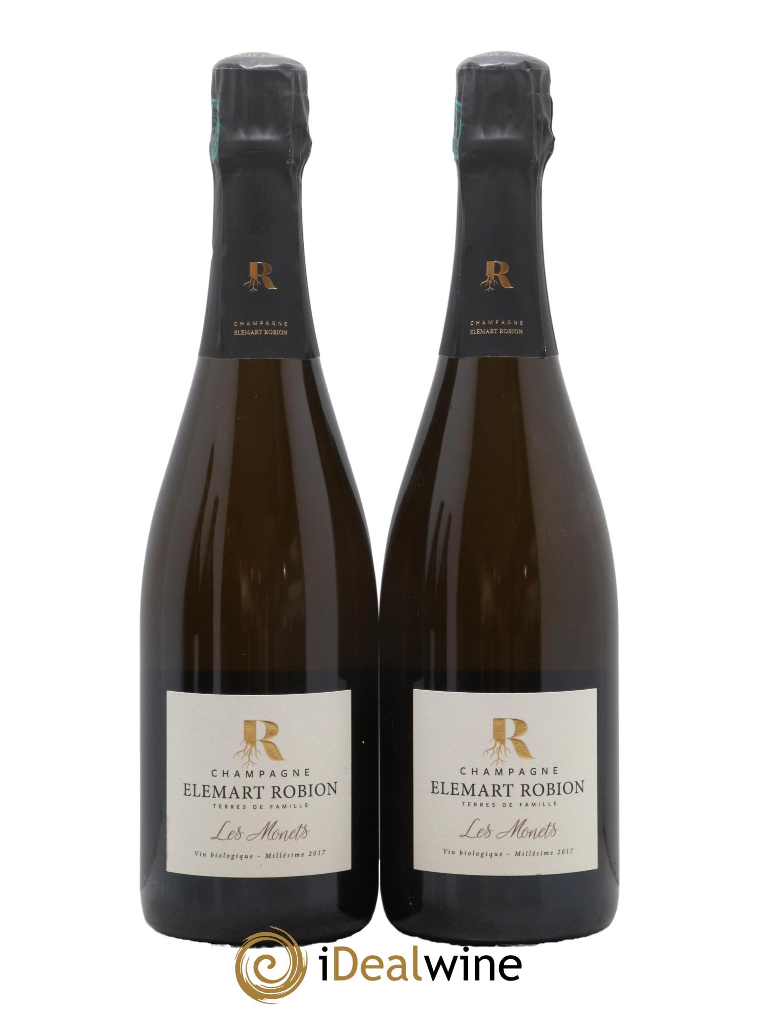 Les Monets Parcellaire Extra-Brut Elemart Robion 2017 - Lot de 2 bouteilles - 0