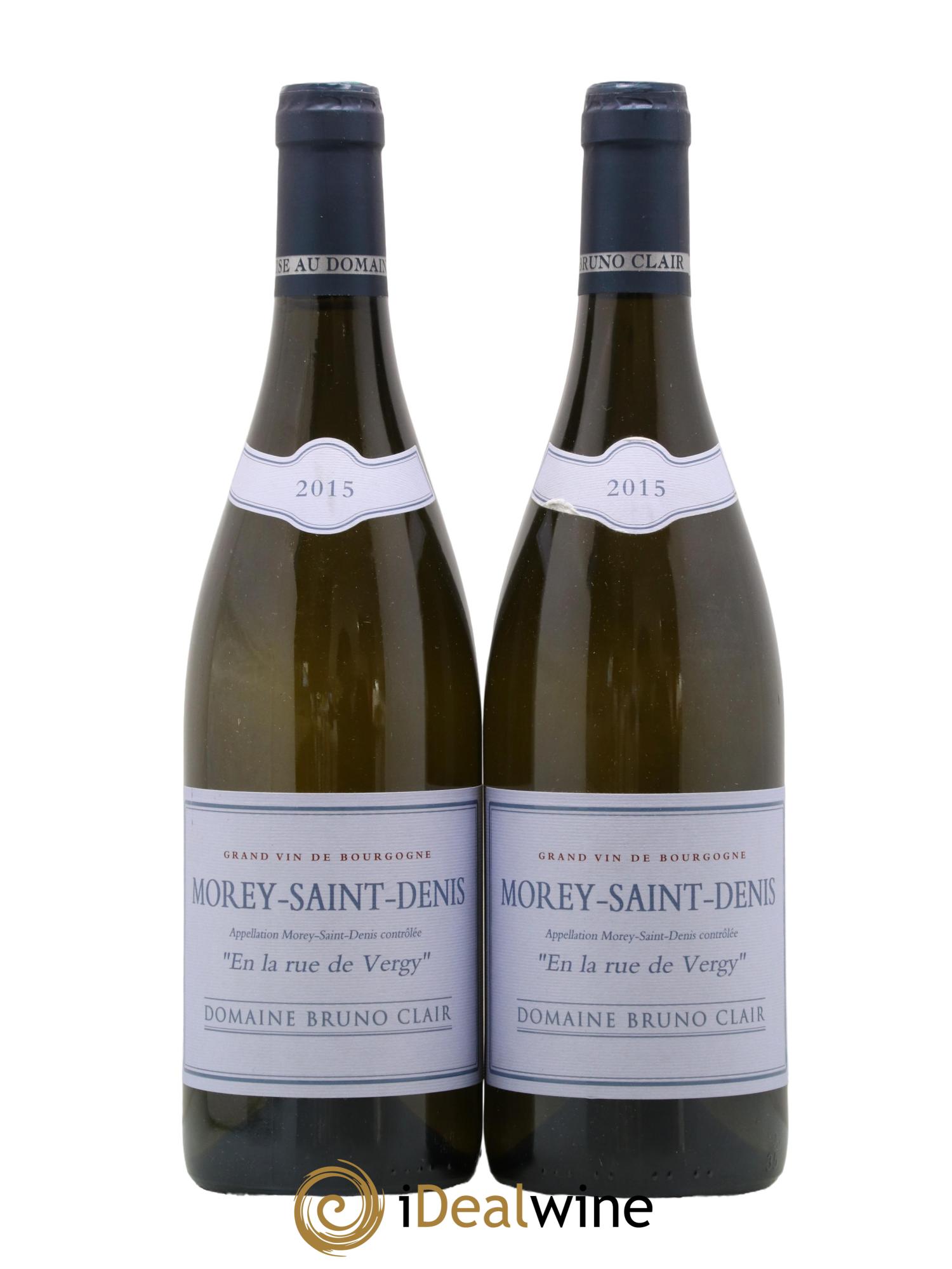 Morey-Saint-Denis En la Rue de Vergy Bruno Clair (Domaine) 2015 - Lot de 2 bouteilles - 0