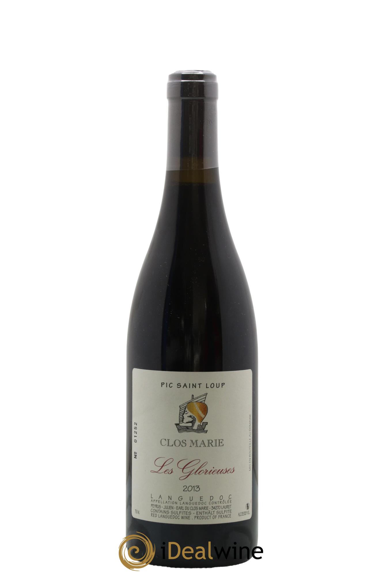 Pic Saint-Loup Clos Marie Les Glorieuses Christophe Peyrus et Françoise Julien 2013 - Lot de 1 bouteille - 0