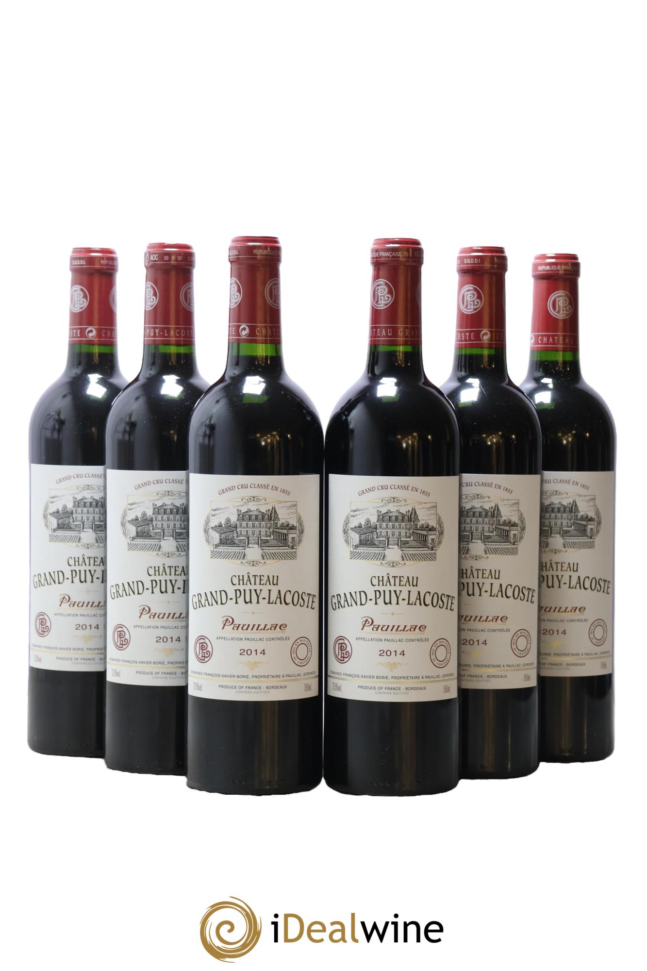 Château Grand Puy Lacoste 5ème Grand Cru Classé 2014 - Lot de 6 bouteilles - 0