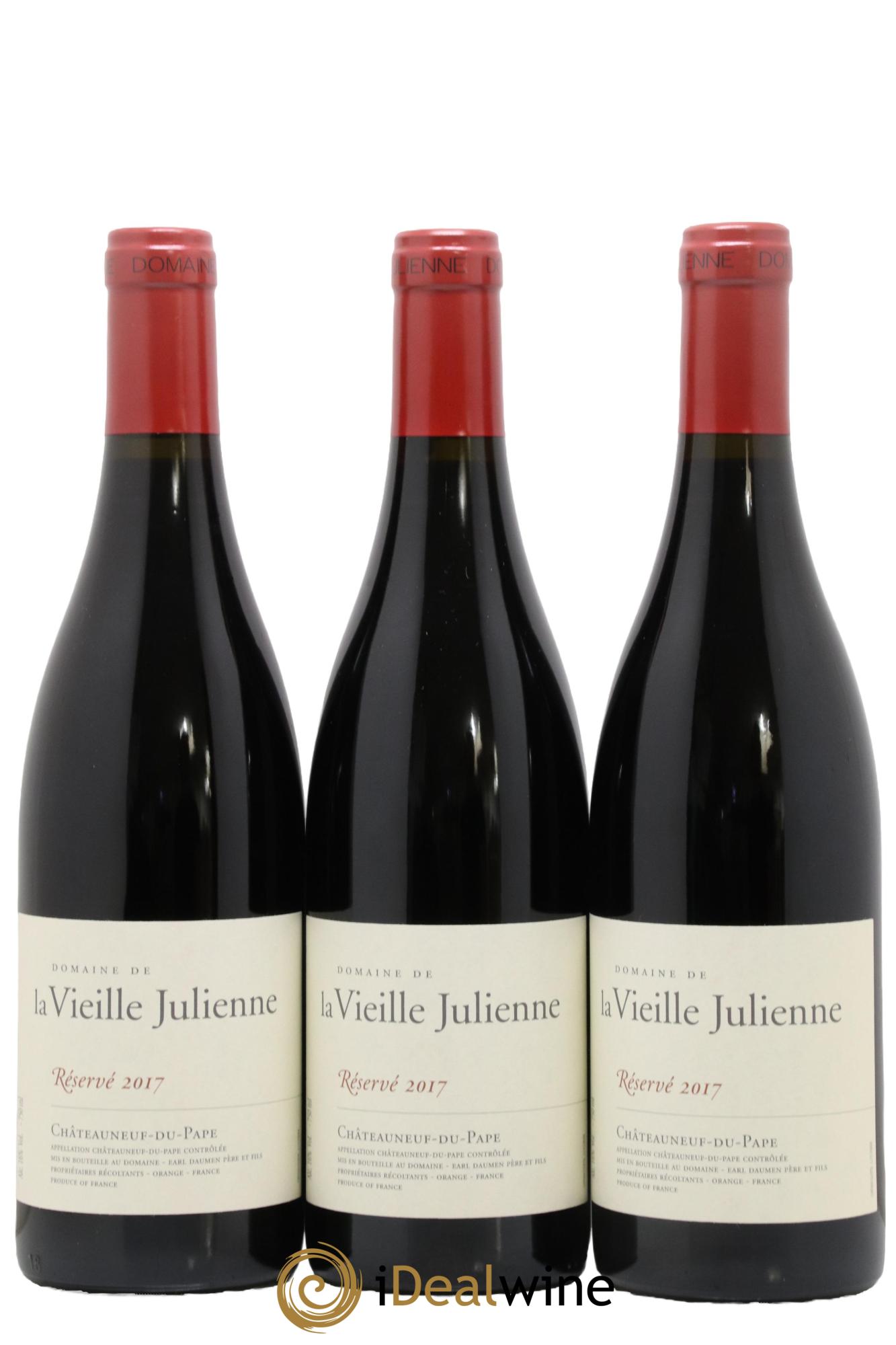 Châteauneuf-du-Pape Vieille Julienne (Domaine de la) Réservé Jean-Paul Daumen 2017 - Lotto di 6 bottiglie - 1