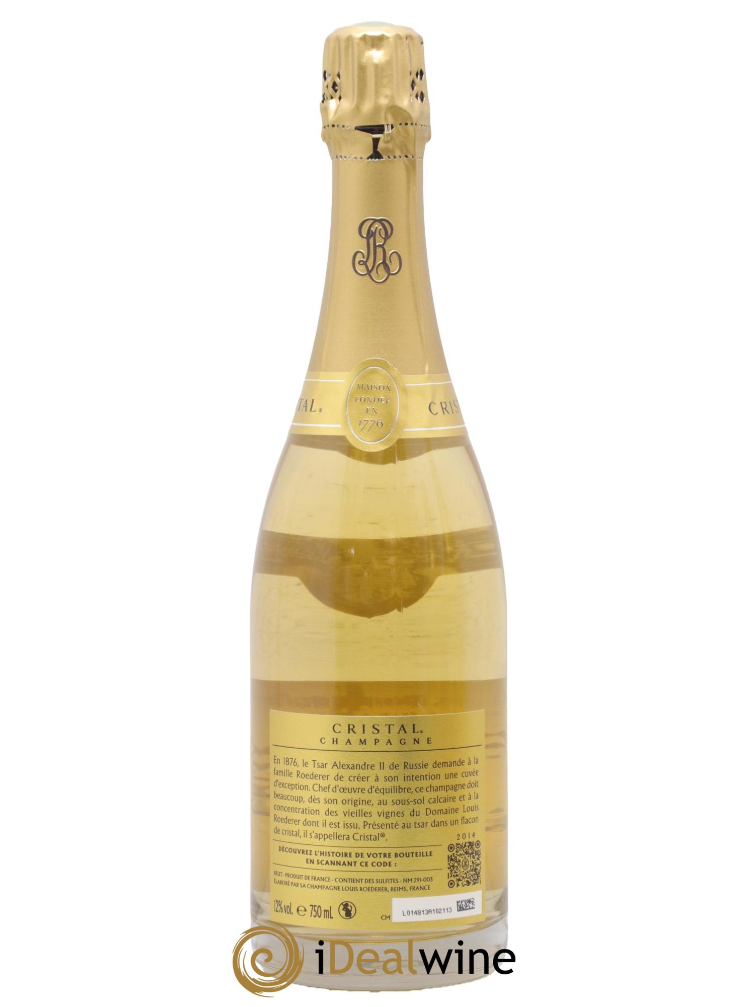 Cristal Louis Roederer 2014 - Lot de 1 bouteille - 1