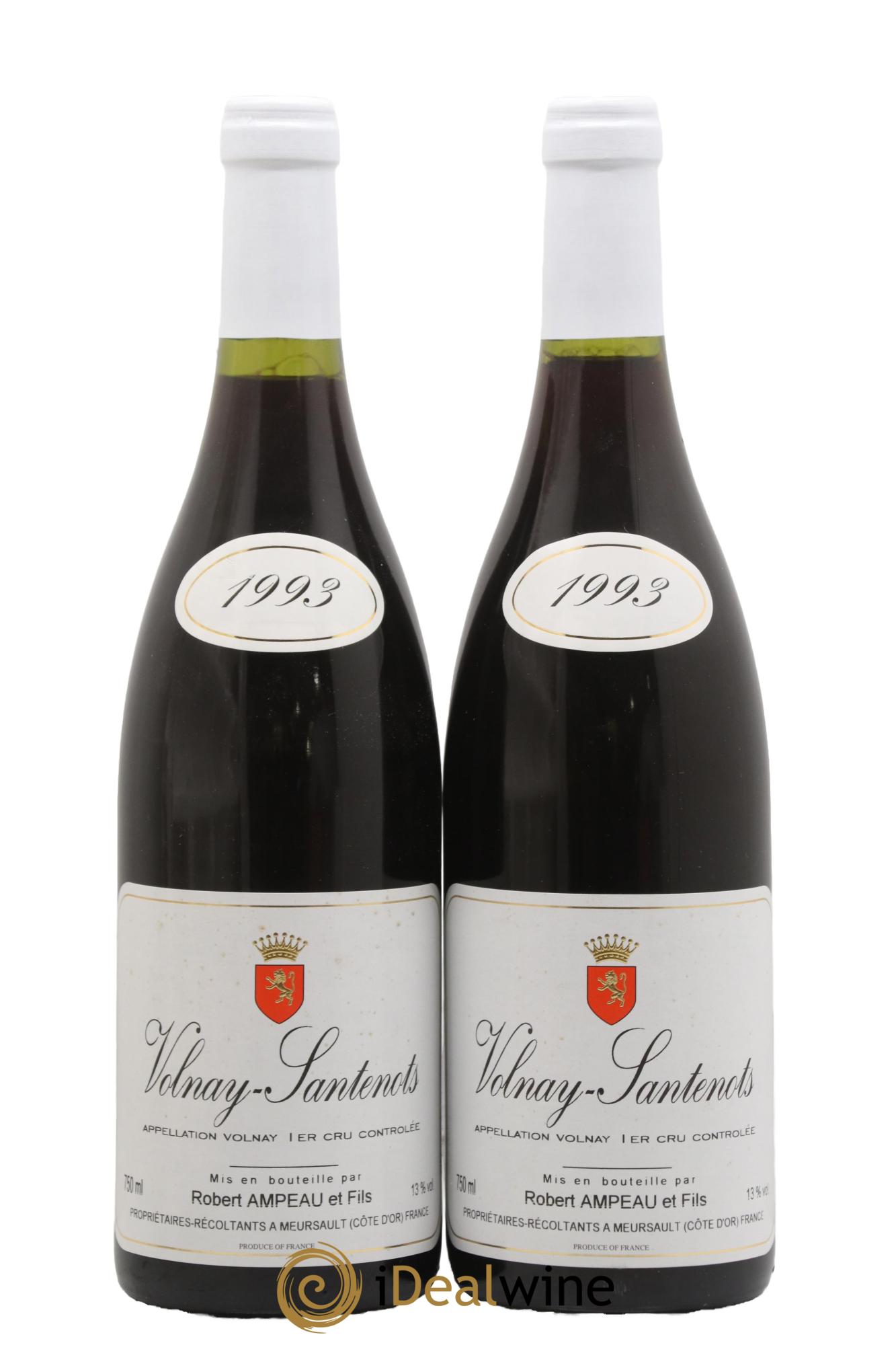Volnay 1er Cru Robert Ampeau 1993 - Lotto di 2 bottiglie - 0