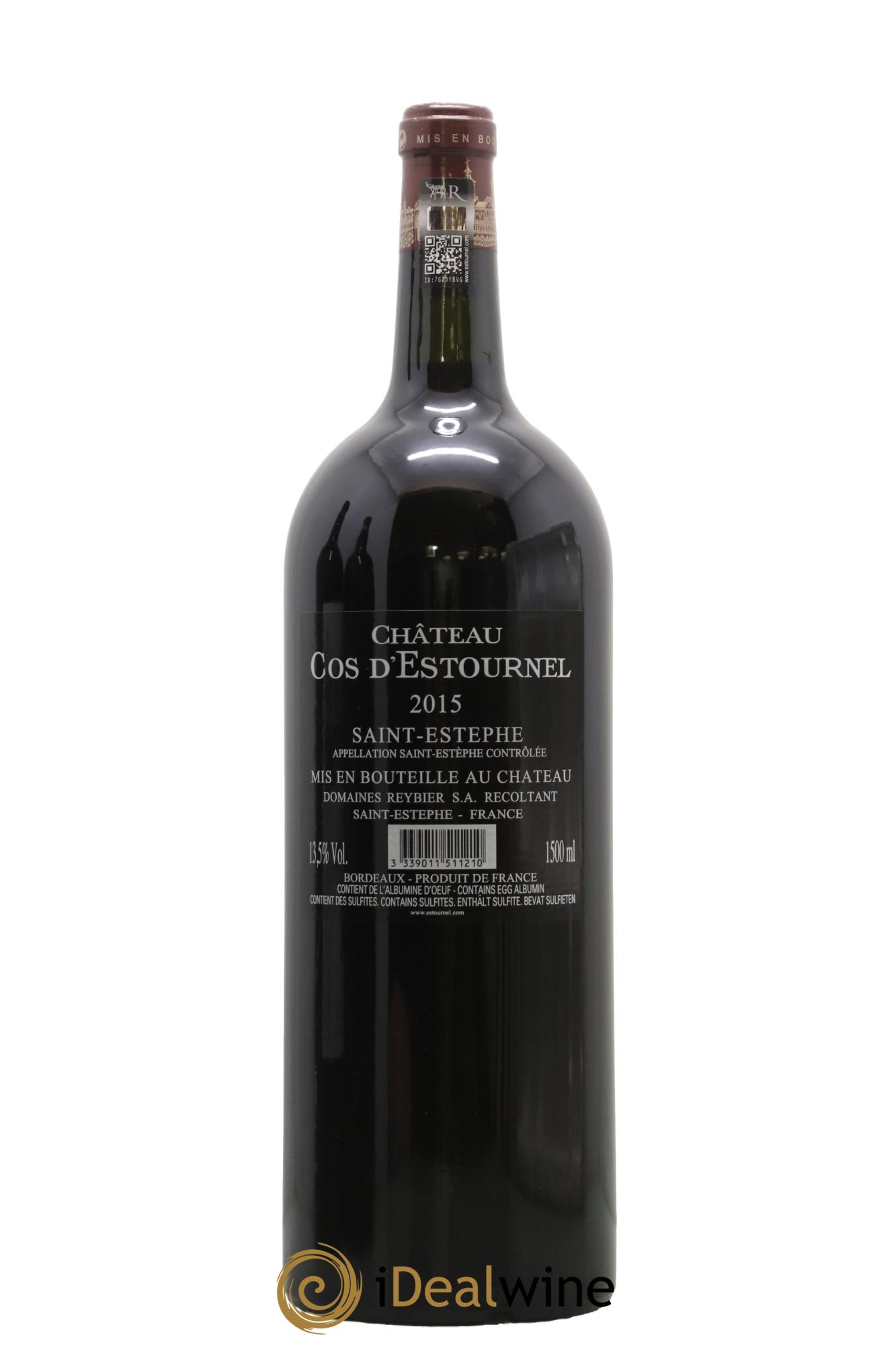 Cos d'Estournel 2ème Grand Cru Classé 2015 - Lot of 1 magnum - 1