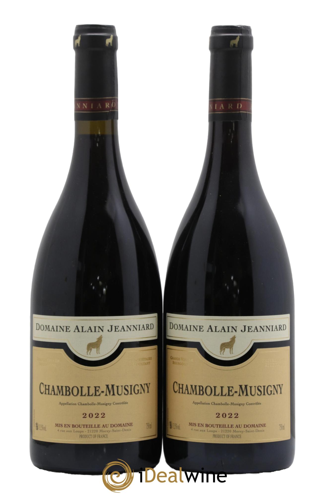 Chambolle-Musigny Domaine Alain Jeanniard 2022 - Lot de 2 bouteilles - 0