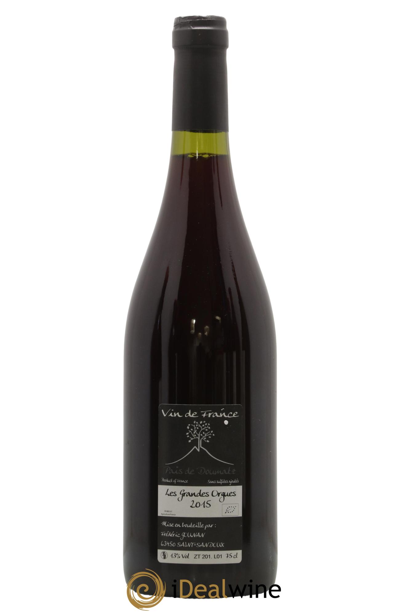 Vin de France Les Grandes Orgues Vignoble de l'Arbre Blanc 2015 - Lotto di 1 bottiglia - 1